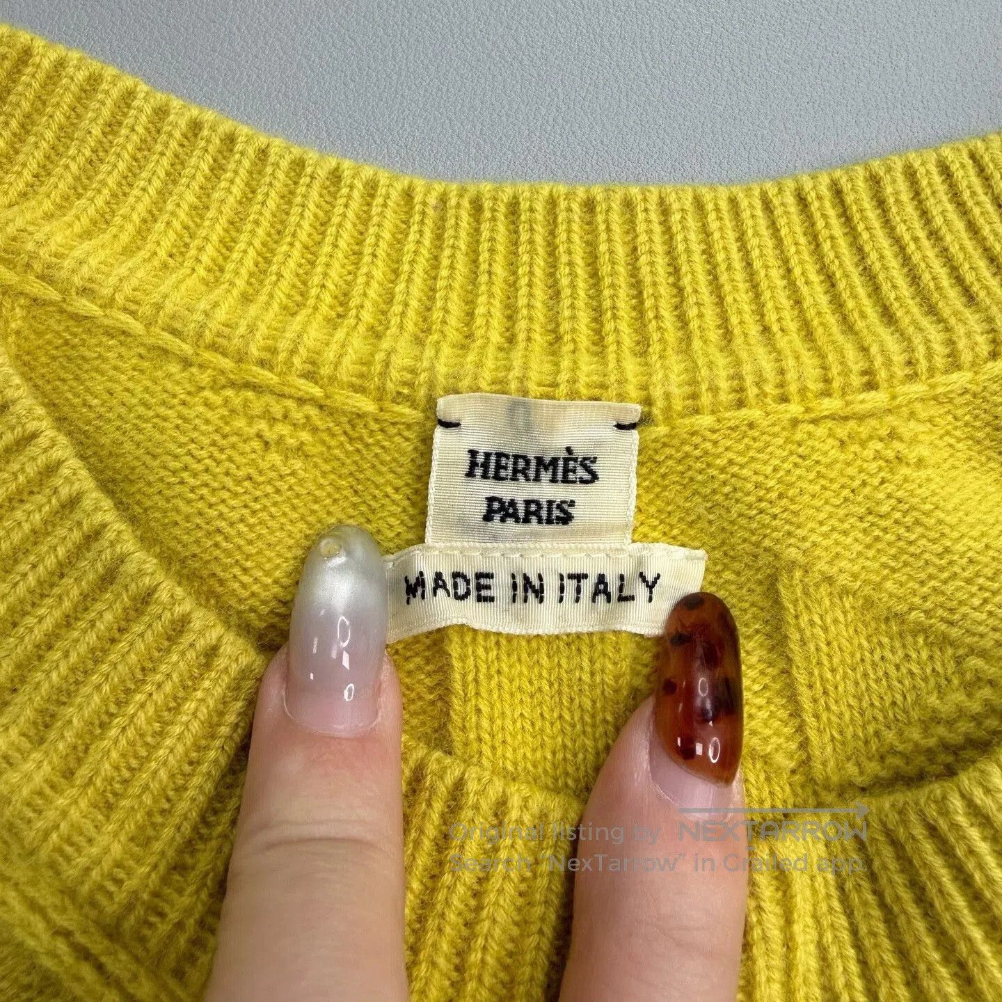 Hermes hermes yellow wool sweater with tags. Size US M / EU 48-50 / 2 - 5 Thumbnail
