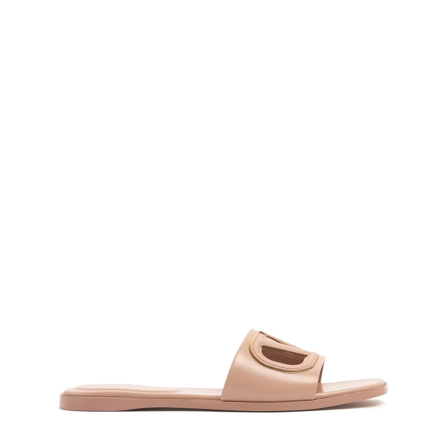 VALENTINO GARAVANI Rose Cannelle Slide Sandals New & Authent