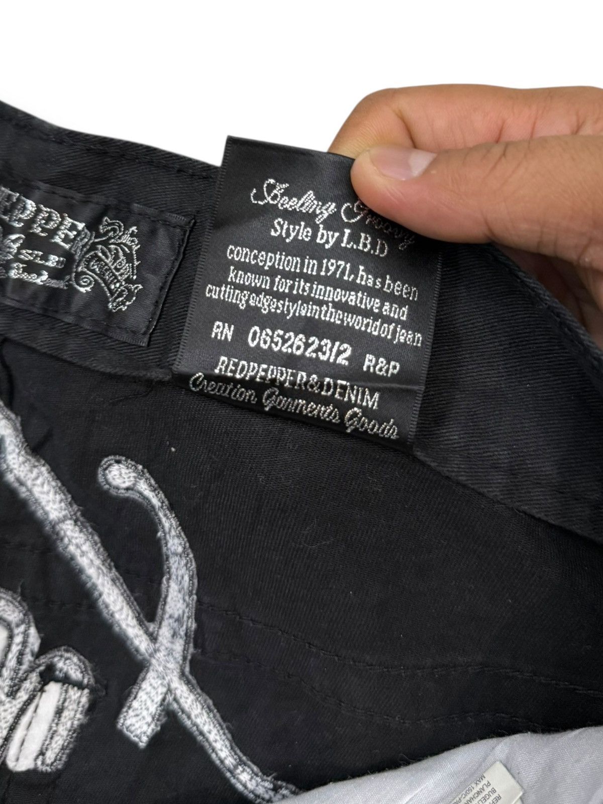 Ed Hardy RED PEPPER X ED HARDY SKULL JAPANESE BRAND DENIM Size US 36 / EU 52 - 14 Thumbnail