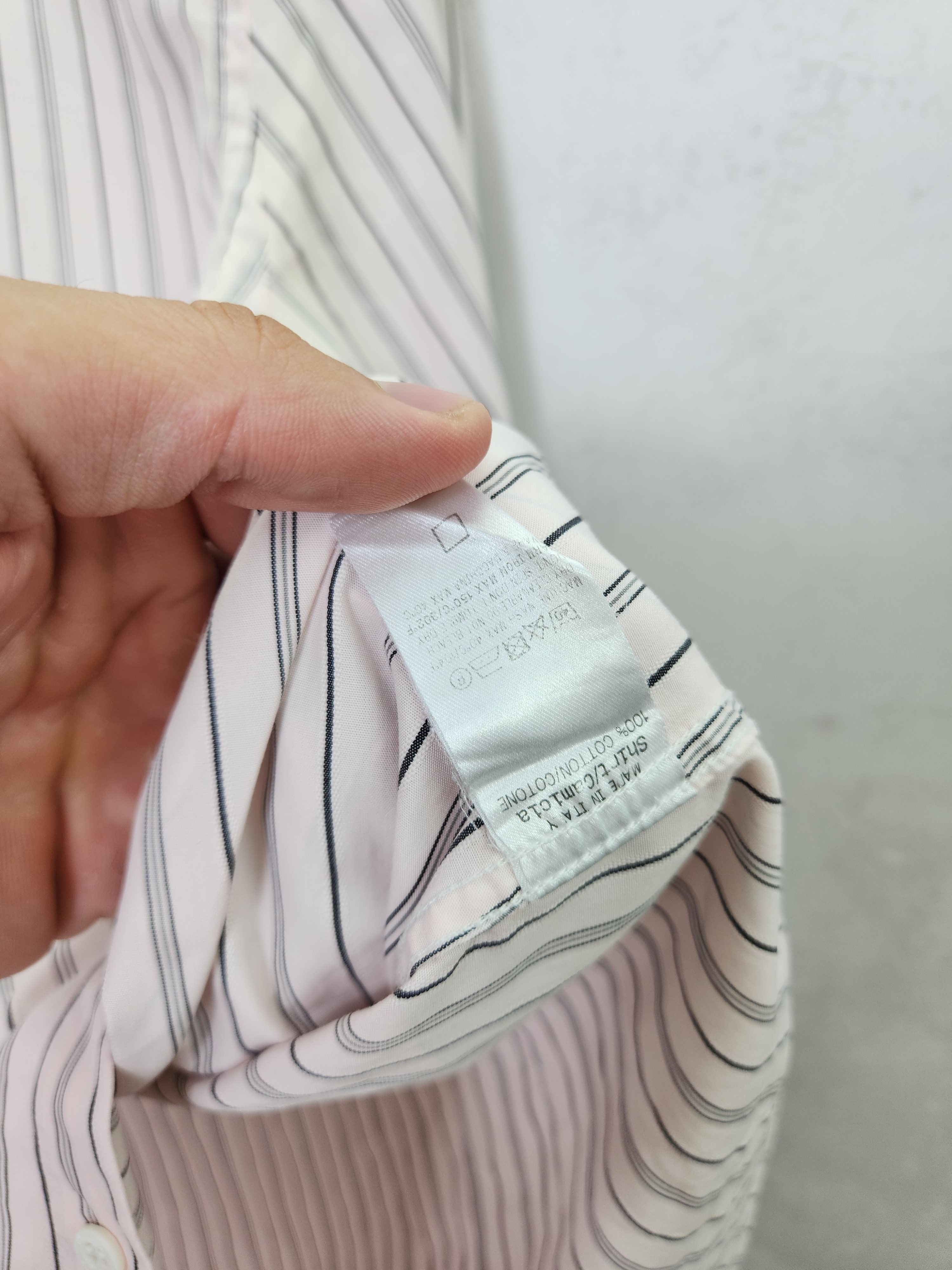 Gucci × Vintage Vintage Gucci stripes pink shir button ups Size US L / EU 52-54 / 3 - 9 Thumbnail
