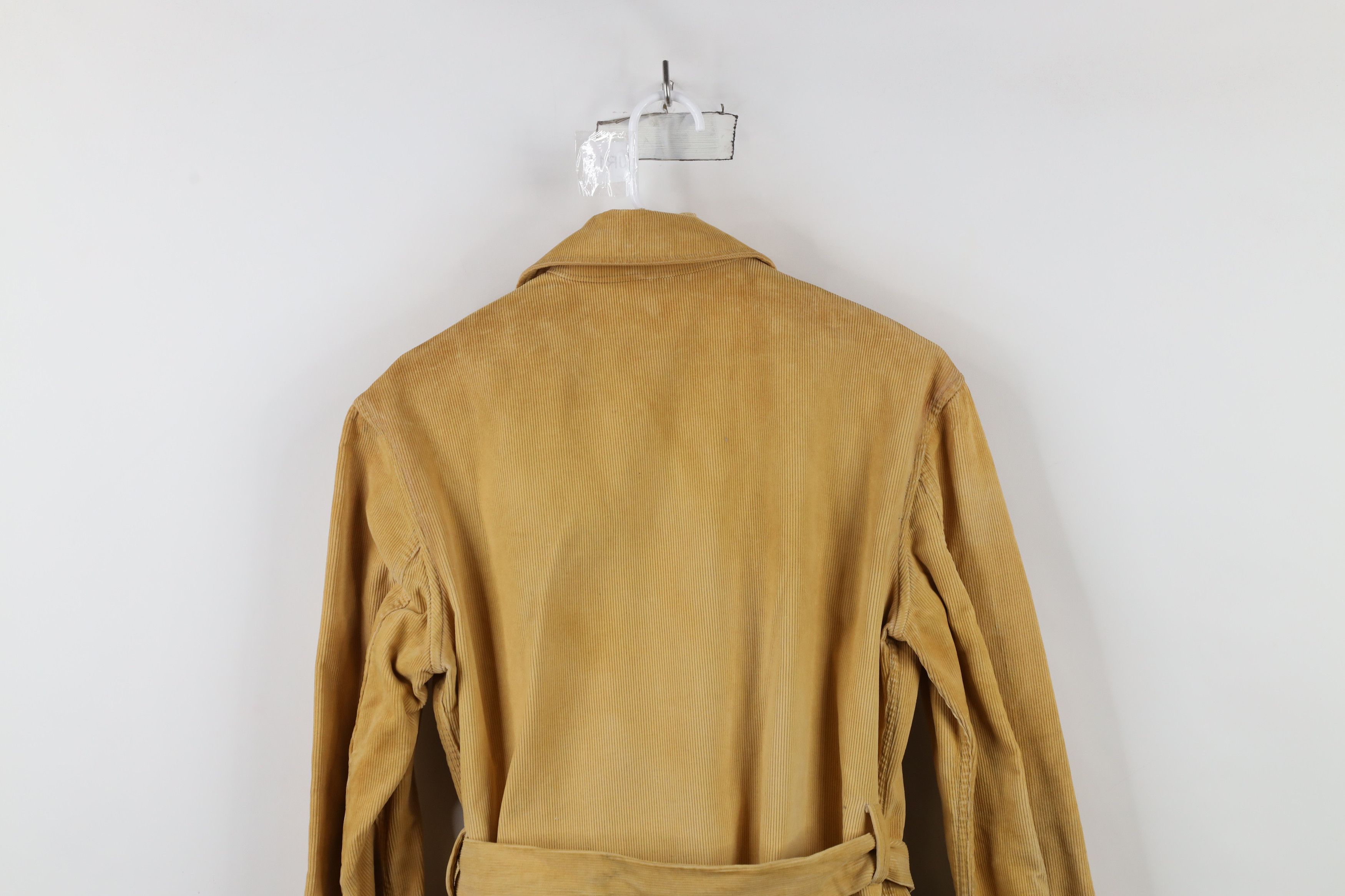 Vintage Vintage 70s Streetwear Belted Corduroy Trench Coat Jacket Size US S / EU 44-46 / 1 - 15 Thumbnail