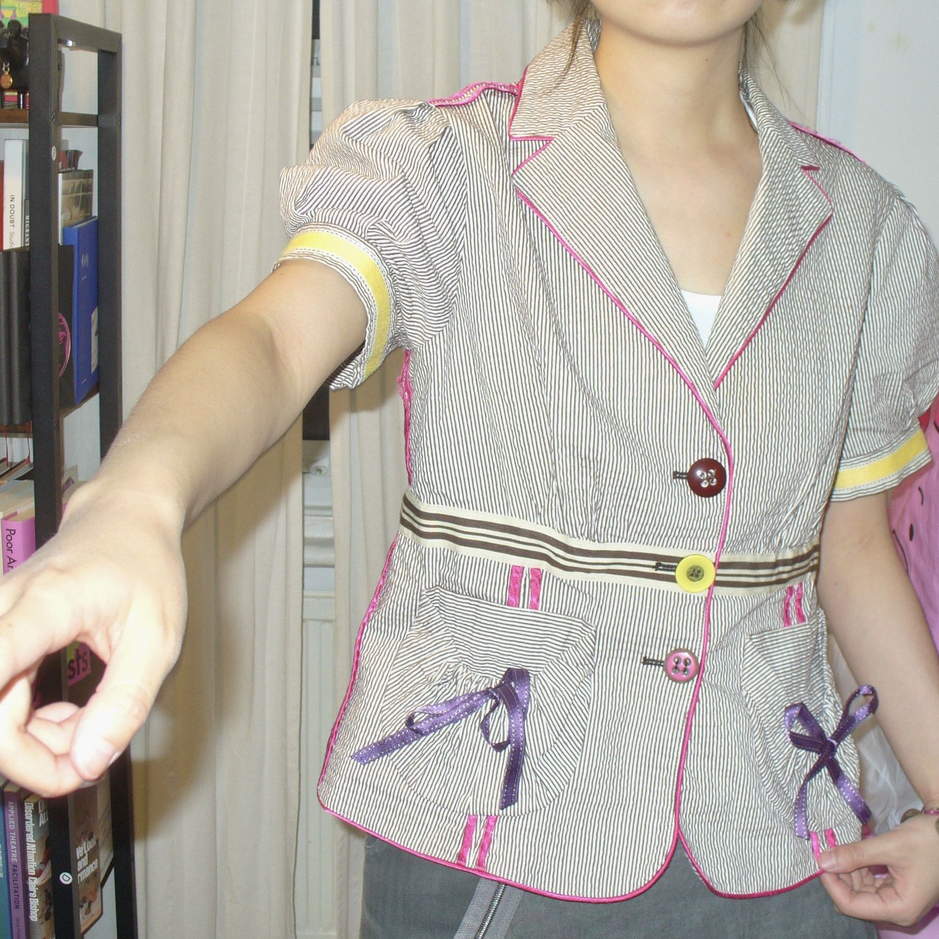Other Italian preloved short sleeves blazer Size M / US 6-8 / IT 42-44 - 4 Thumbnail