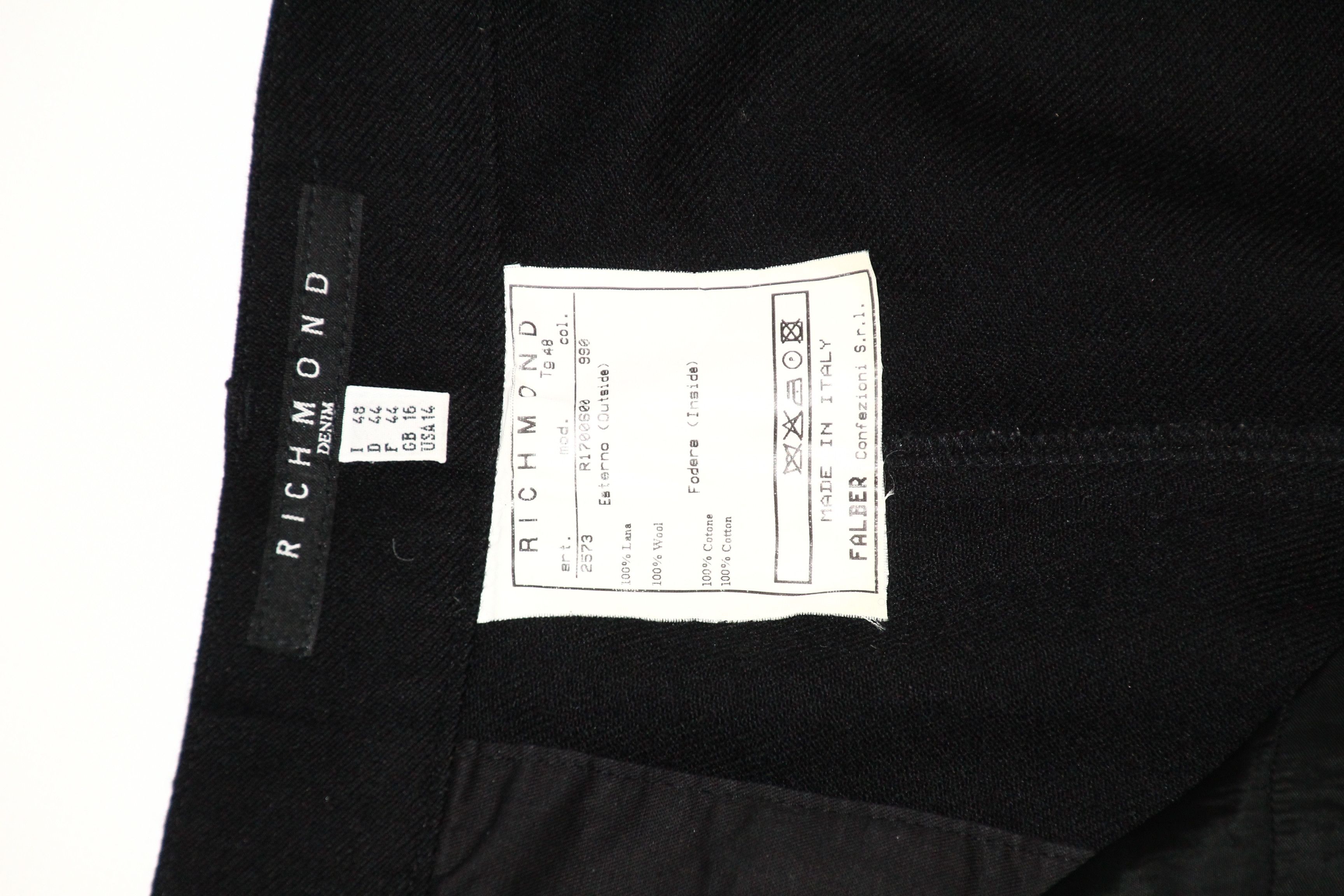 John Richmond Richmond Dnm col.990 Cotton Lining Wool Cargo Trousers Size US 32 / EU 48 - 5 Thumbnail