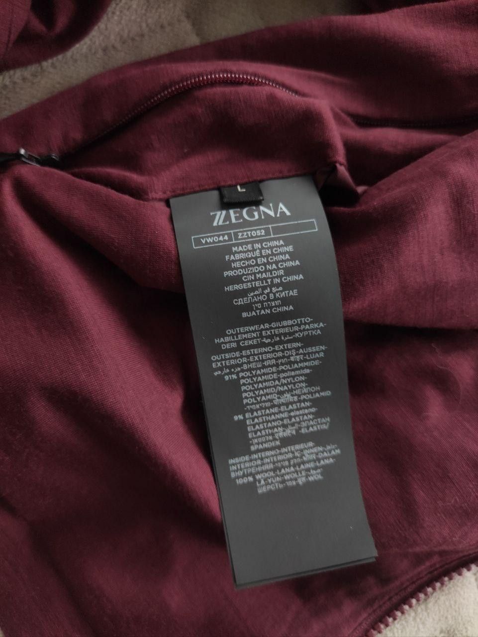 Zegna two-way windbreaker for men