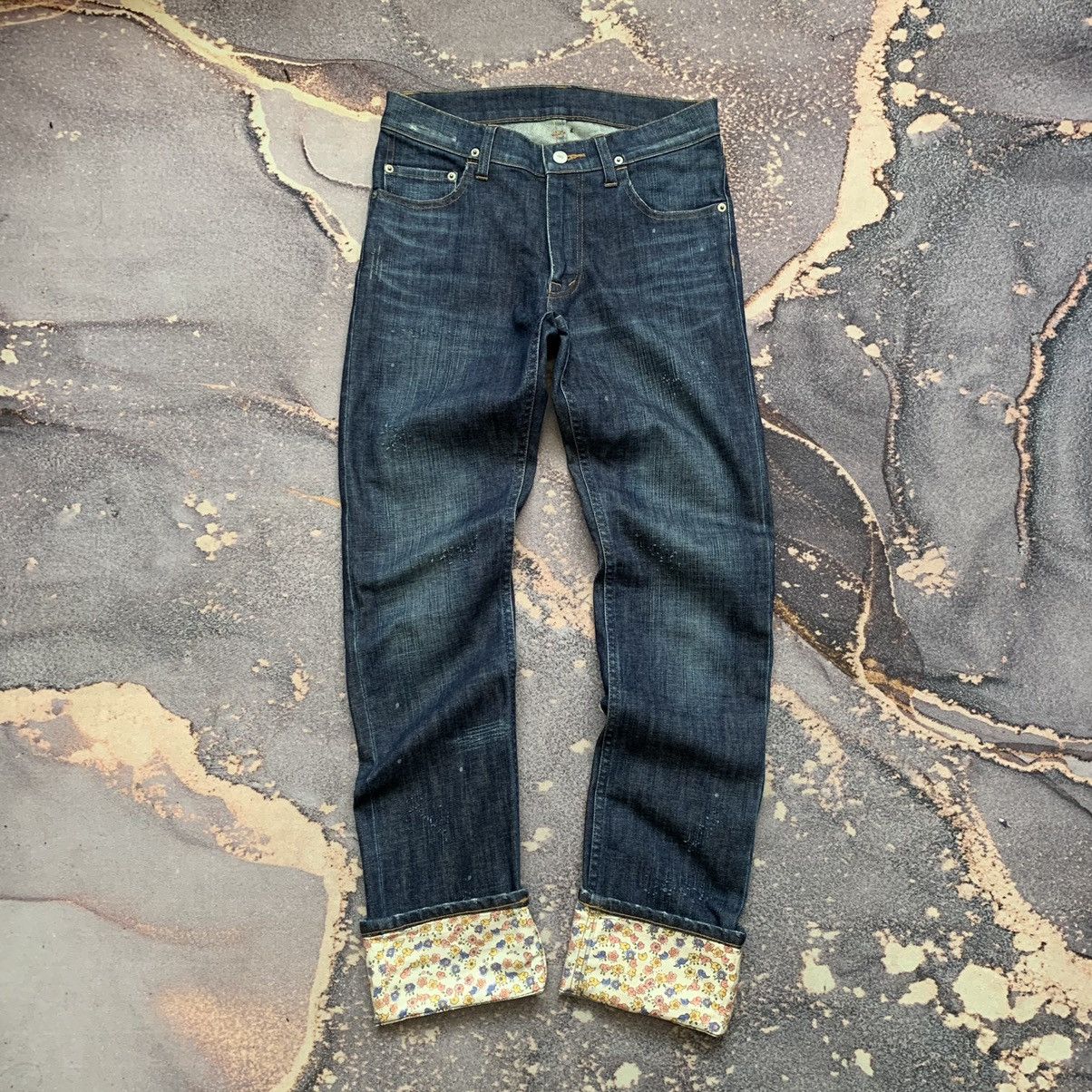 archive TSUMORI CHISATO waxed wide denim