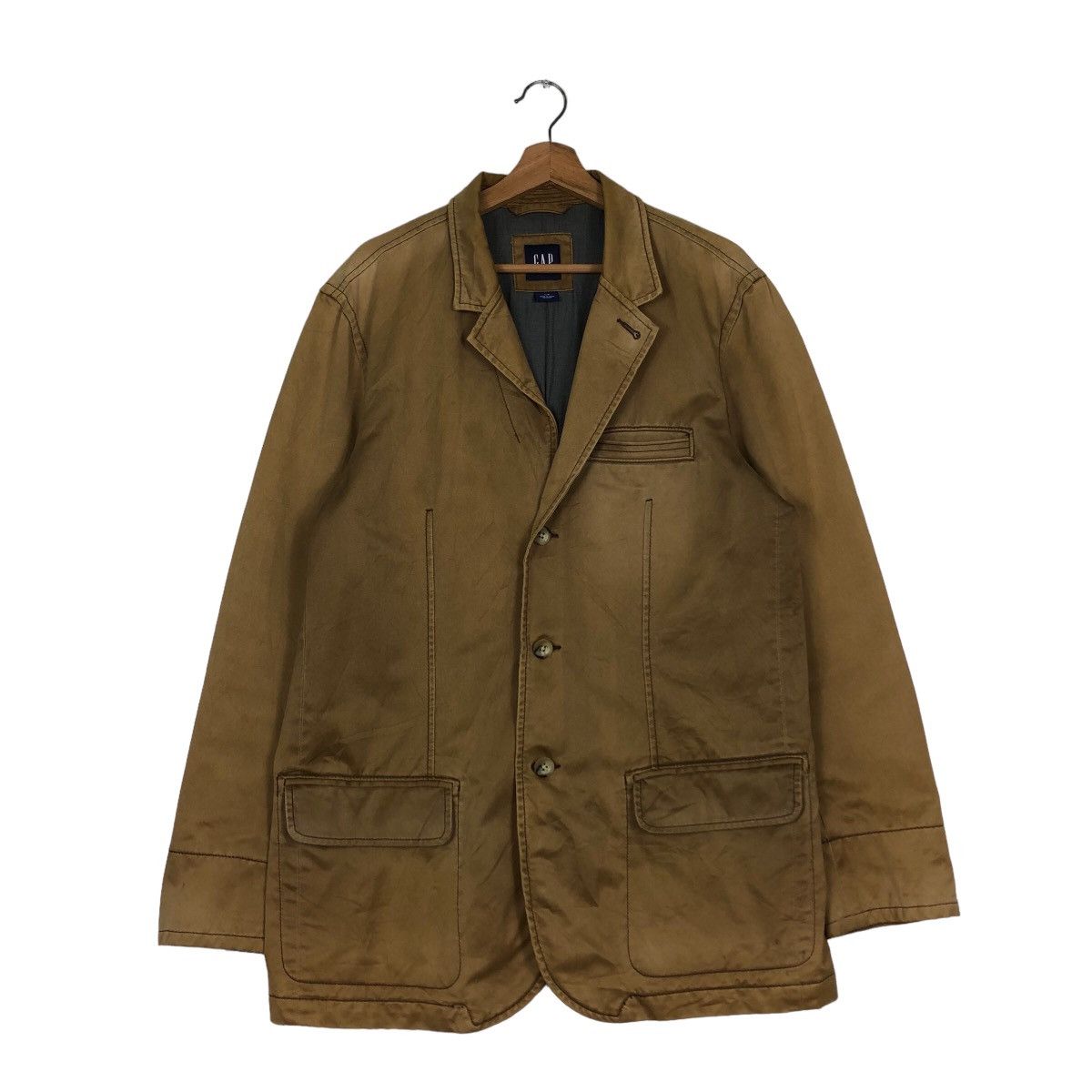 Japanese Brand 🔥Vintage Duck Canvas Chore Work Jacket Gap Issey Miyake Size US L / EU 52-54 / 3 - 1 Thumbnail