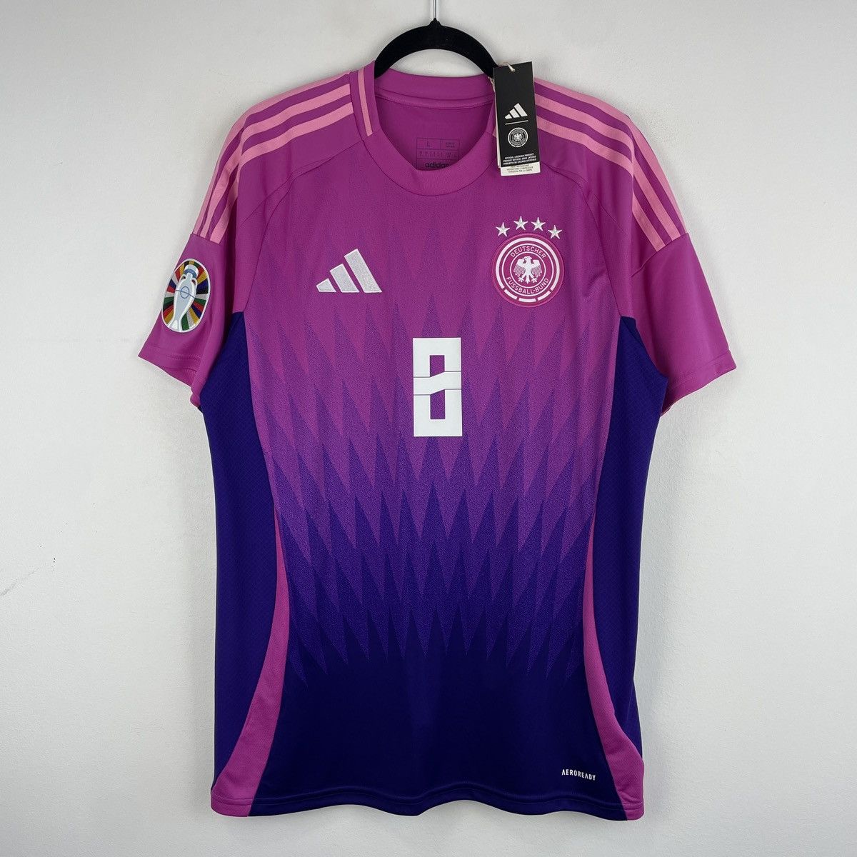 Adidas Germany Toni Kroos Adidas Genuine Jersey Euro 2024 size L Size US L / EU 52-54 / 3 - 2 Thumbnail