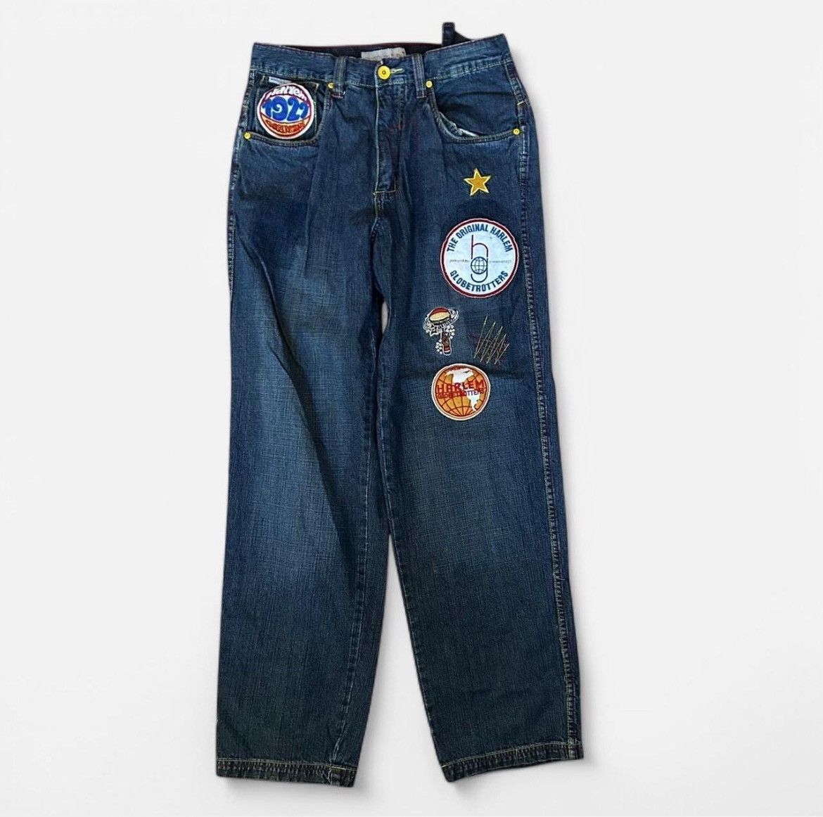 Fubu Fubu Harlem Globetrotters Denim Jean Size US 32 / EU 48 - 1 Thumbnail
