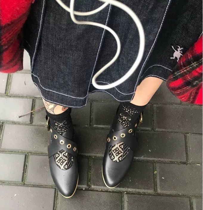 Vivienne Westwood vivienne westwood black rocker shoes Size US 8 / IT 38 - 1 Thumbnail