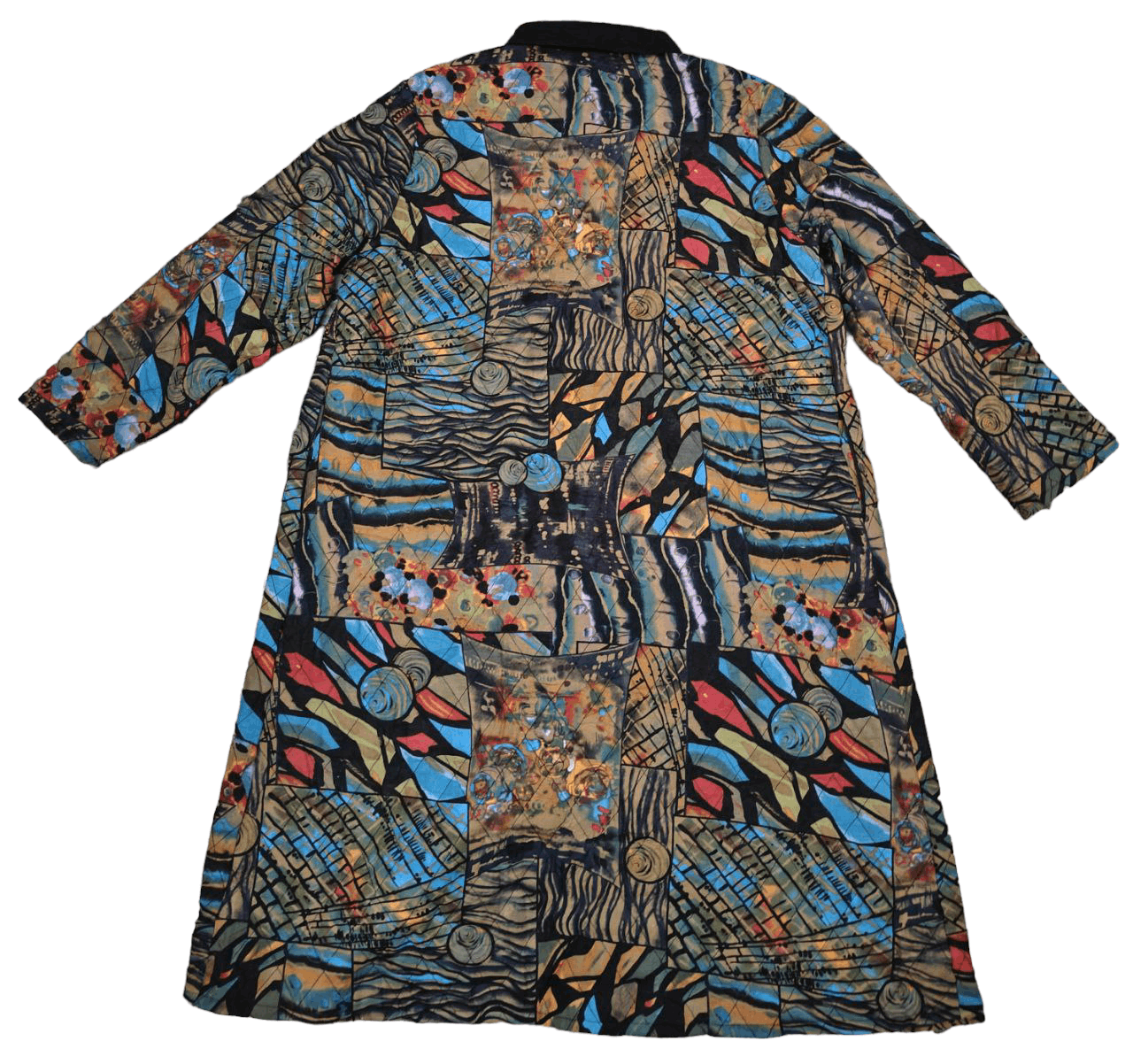 Japanese Brand Japanese Multicolor Art Quilted Jacket Size L / US 10 / IT 46 - 2 Thumbnail