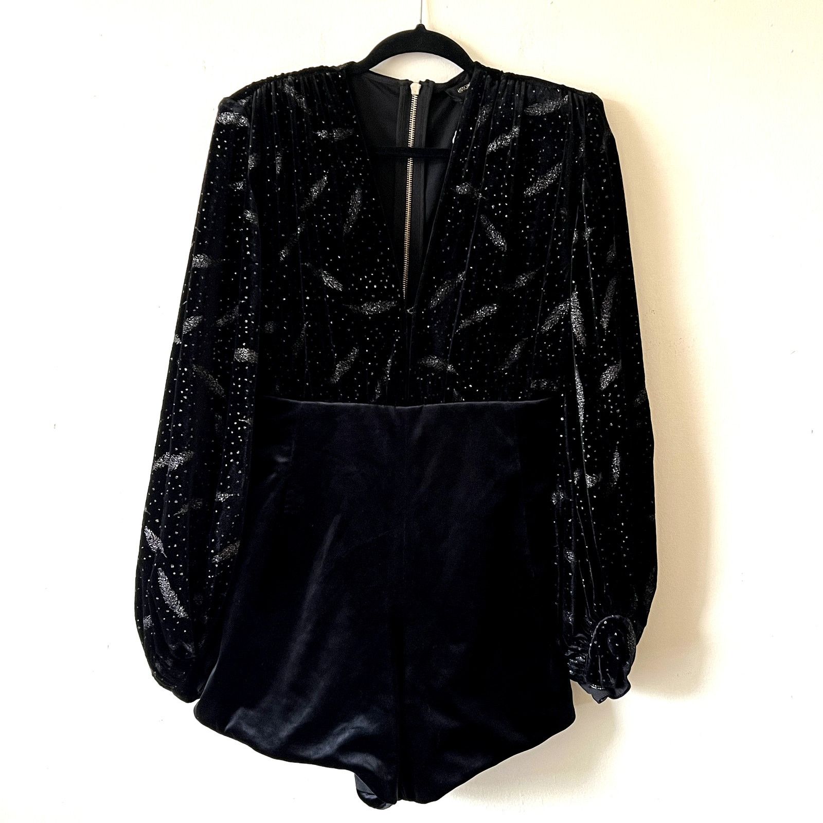 Bronx and Banco Bronx and Banco Maria Velvet Romper black size 6 C3 Size 28" / US 6 / IT 42 - 4 Thumbnail
