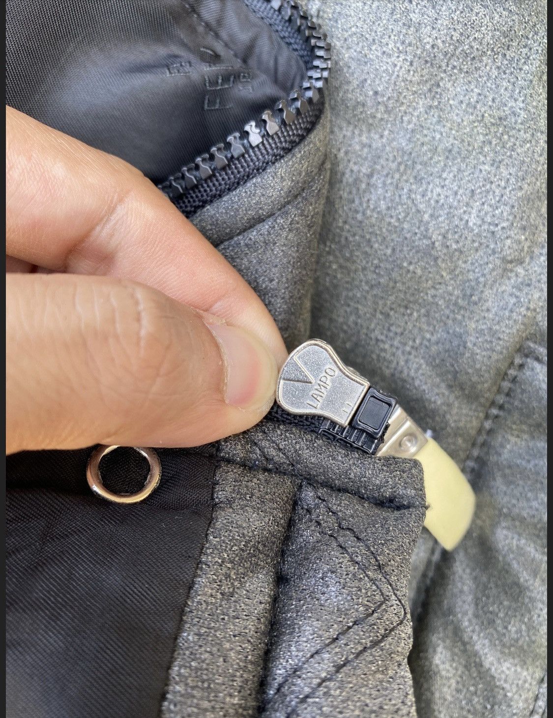 Fendi × Vintage Vtg 90s Fendi Jeans quilted design down jacket zip up Size M / US 6-8 / IT 42-44 - 7 Thumbnail