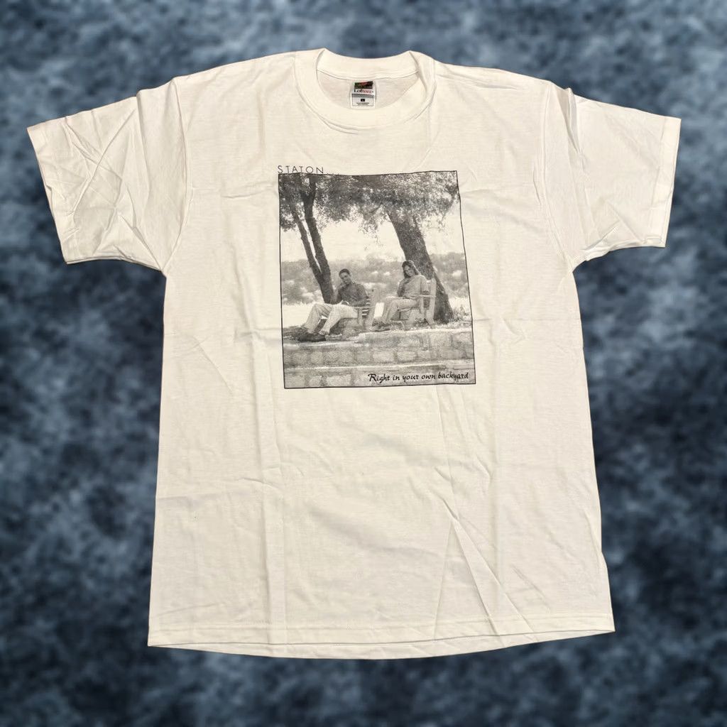 Fruit Of The Loom VINTAGE Fruit of the Loom T-Shirt Shirt 90s NYC White L Men Short Sleeve Crew Neck Staton Back Yard Size US L / EU 52-54 / 3 - 1 Thumbnail