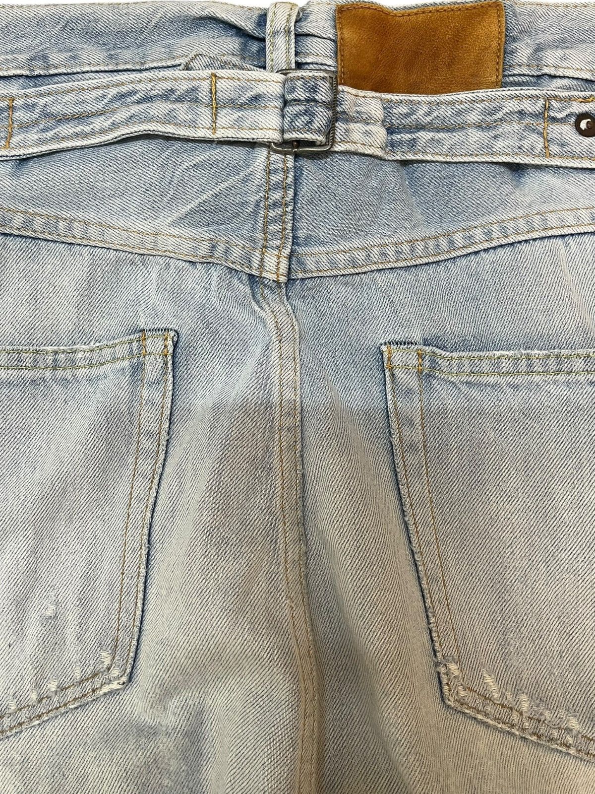 Journal Standard Vintage Journal Standard Baggy Faded Buckle Belt Denim Size US 35 - 9 Thumbnail