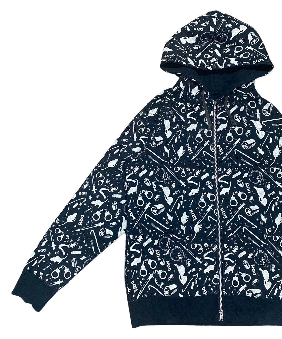 DQM Huf X Dqm Fullprint Zipper Hoodie Size US L / EU 52-54 / 3 - 3 Thumbnail