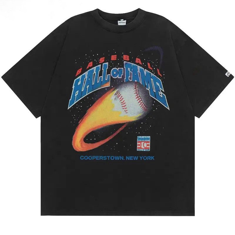 Vintage Retro Baseball Print Loose Tee Shirt y2k Size US M / EU 48-50 / 2 - 1 Thumbnail