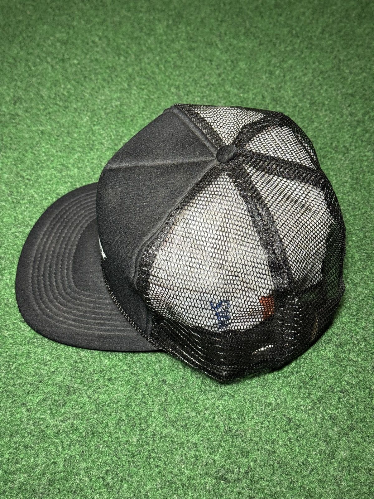 Vintage Community Vintage Black Trucker Mesh 90s Snapback Hat Size ONE SIZE - 4 Thumbnail
