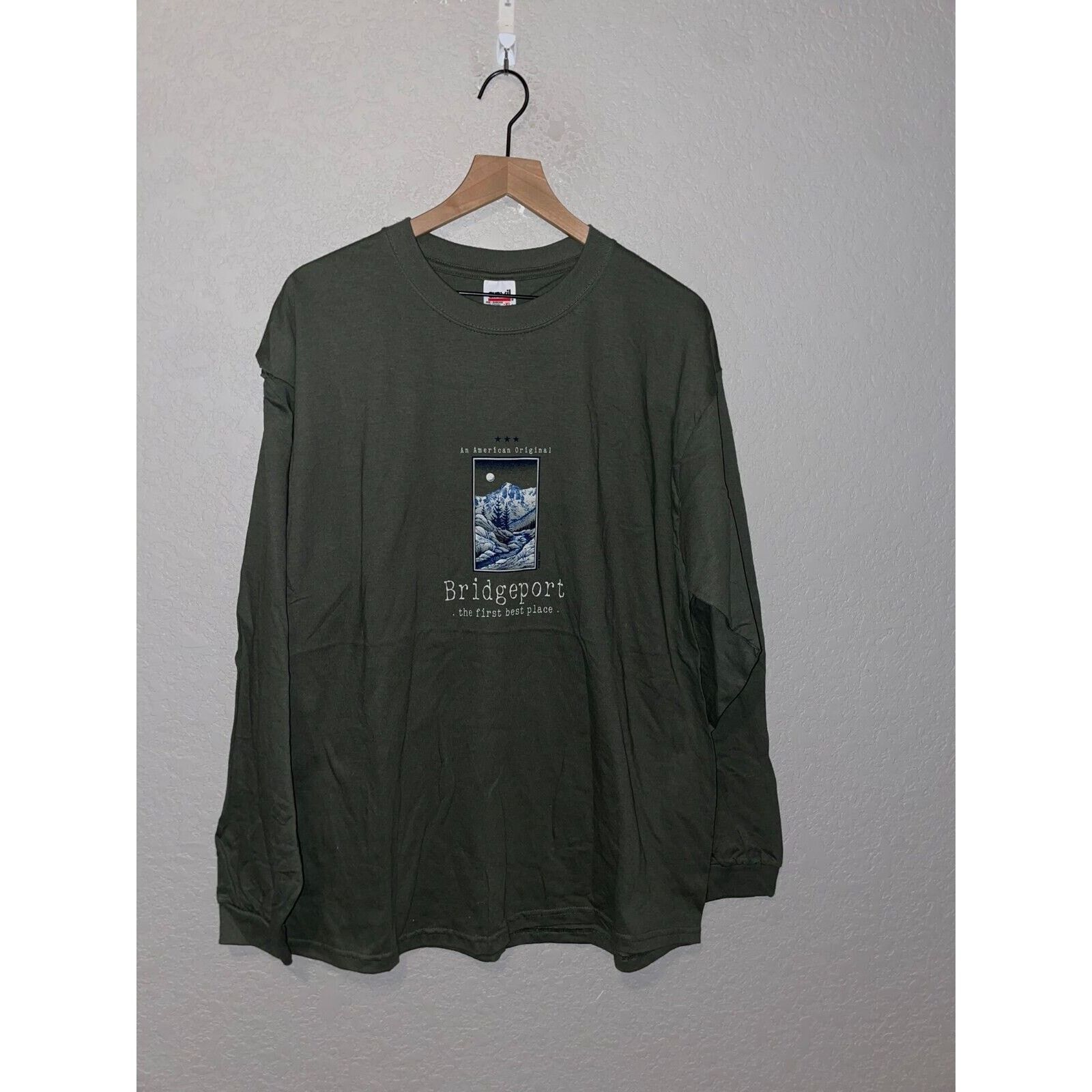 Anvil Vintage Bridgeport Shirt American Original Winter Ski 90s XL Size US XL / EU 56 / 4 - 1 Thumbnail