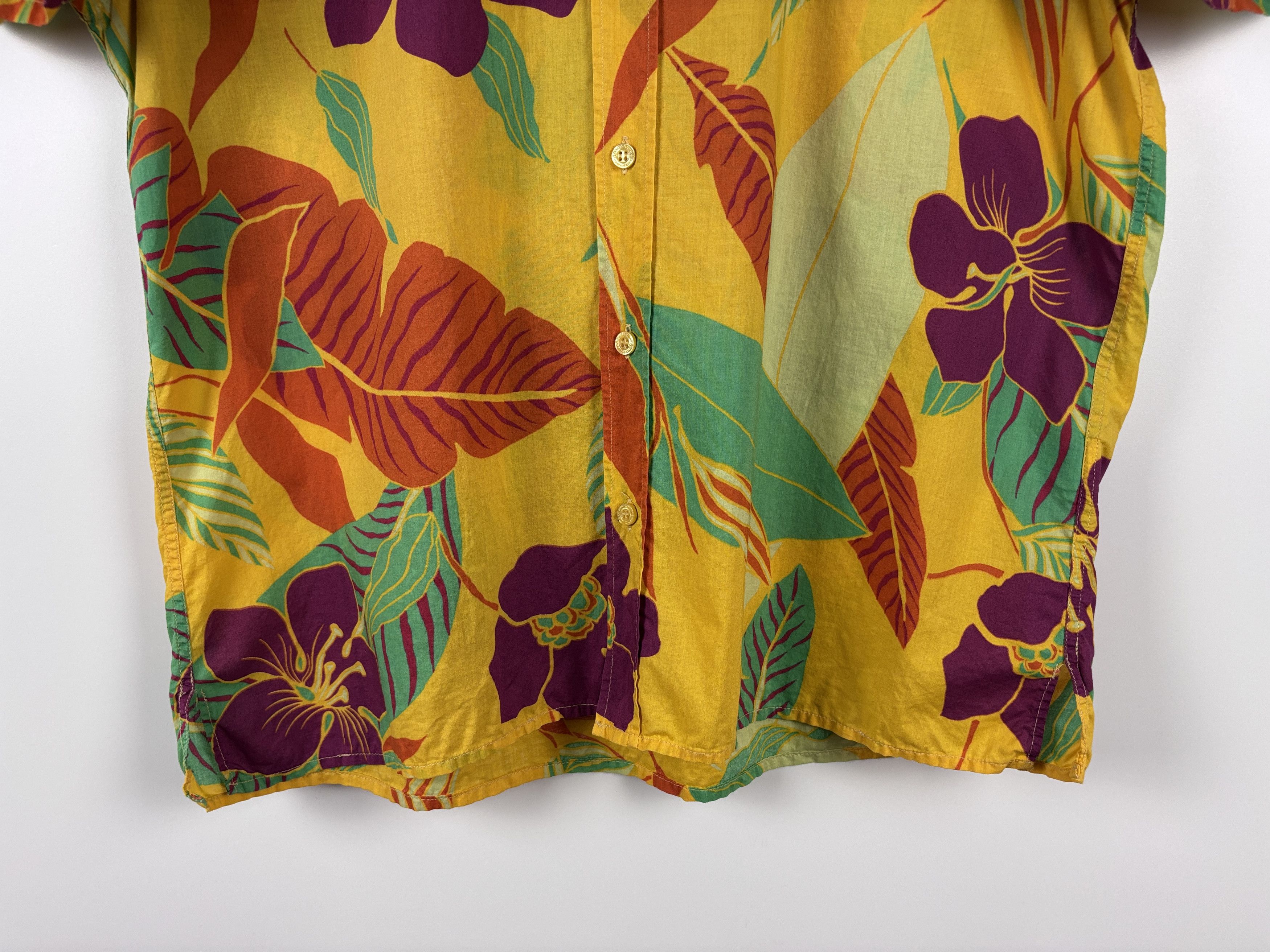 Dolce & Gabbana × Vintage Dolce & Gabbana Hawaiian Floral Short Sleeve Button Shirt 54 Size US L / EU 52-54 / 3 - 3 Thumbnail