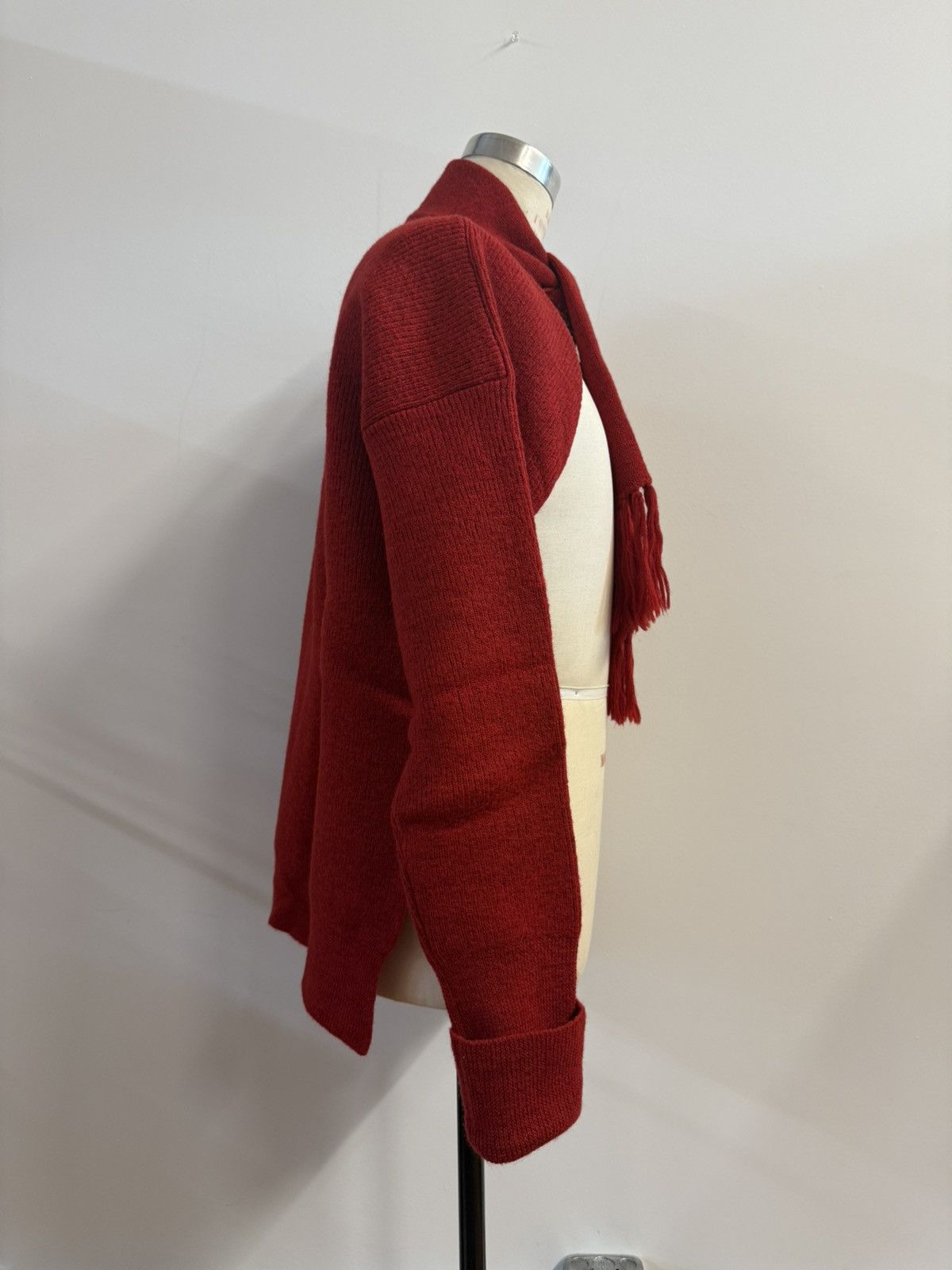 Maison Margiela MAISON MARGIELA SS17 100% Wool Scarf-Neck Cardigan — Size L Size L / US 10 / IT 46 - 13 Thumbnail