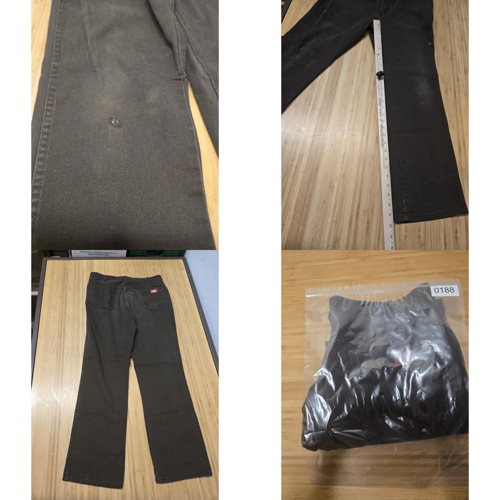 Dickies Dickies Jeans Mens 38x32 Brown Workwear Denim Pants Straight Leg Relaxed Fit Size US 38 / EU 54 - 8 Thumbnail