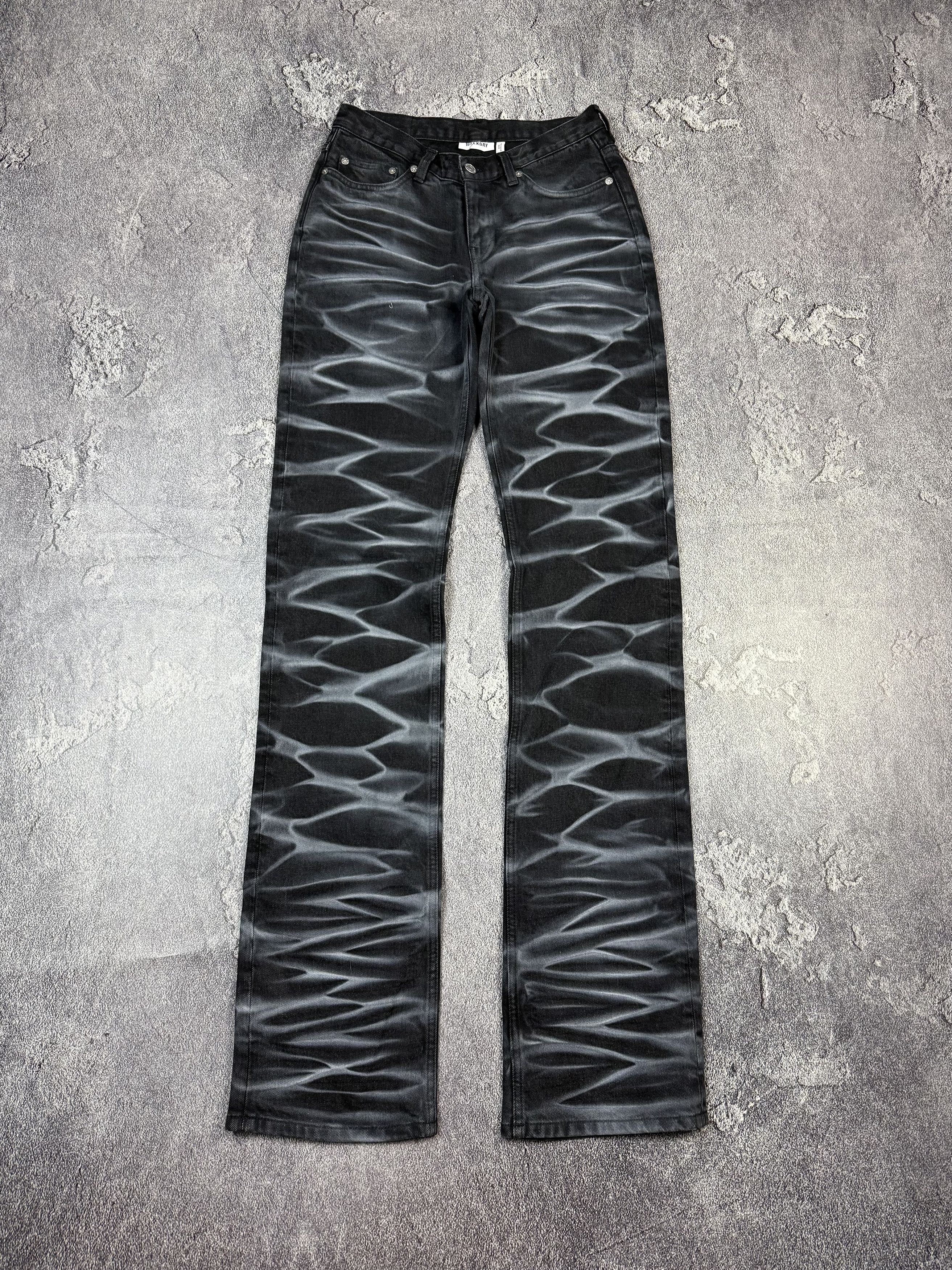 If Six Was Nine Y2K Weekday Faded Straight Leg Jeans Size 28 Size 28" / US 6 / IT 42 - 4 Thumbnail