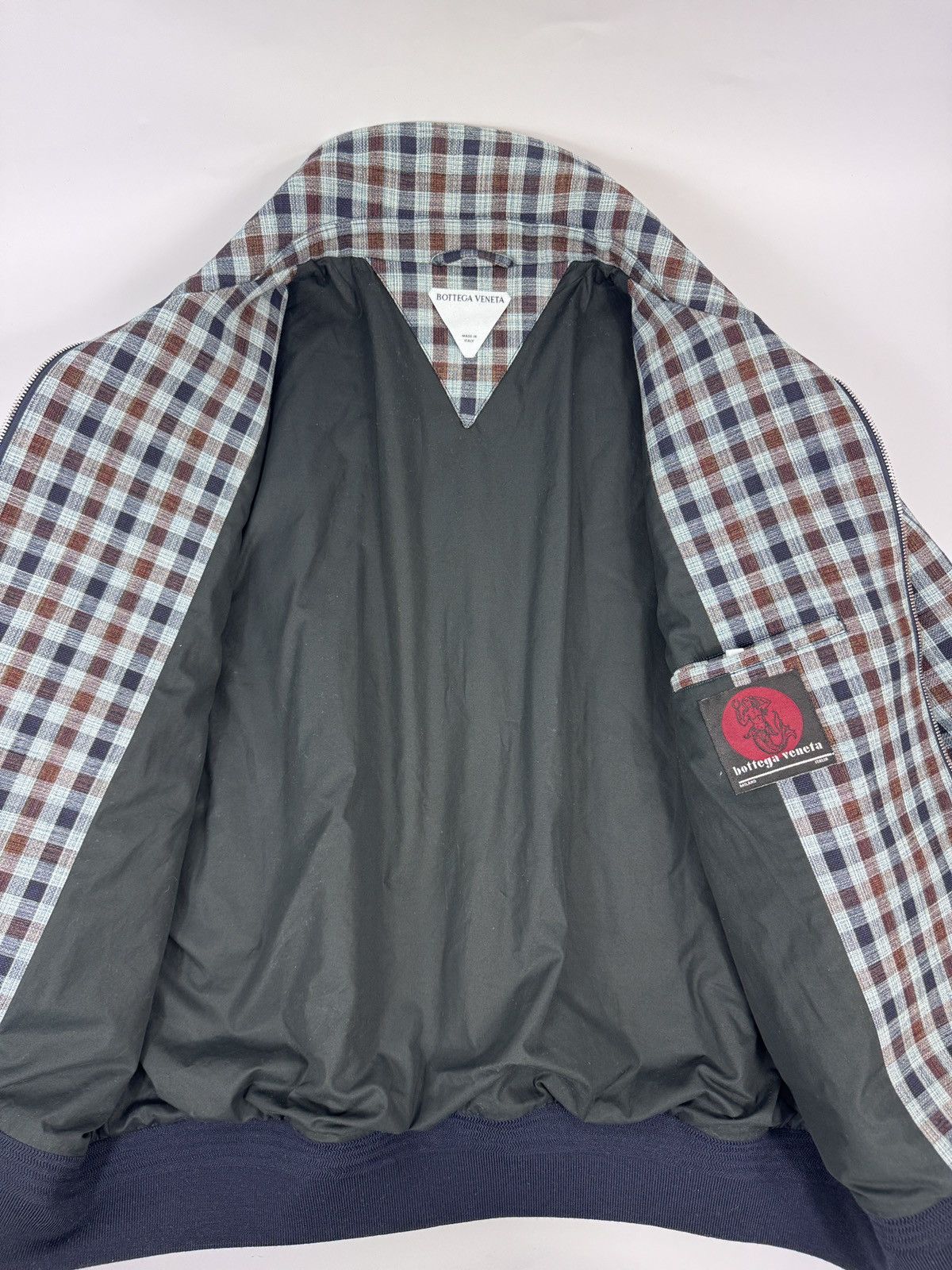 Bottega Veneta CHECKED FULL ZIP JACKET Size US L / EU 52-54 / 3 - 3 Thumbnail