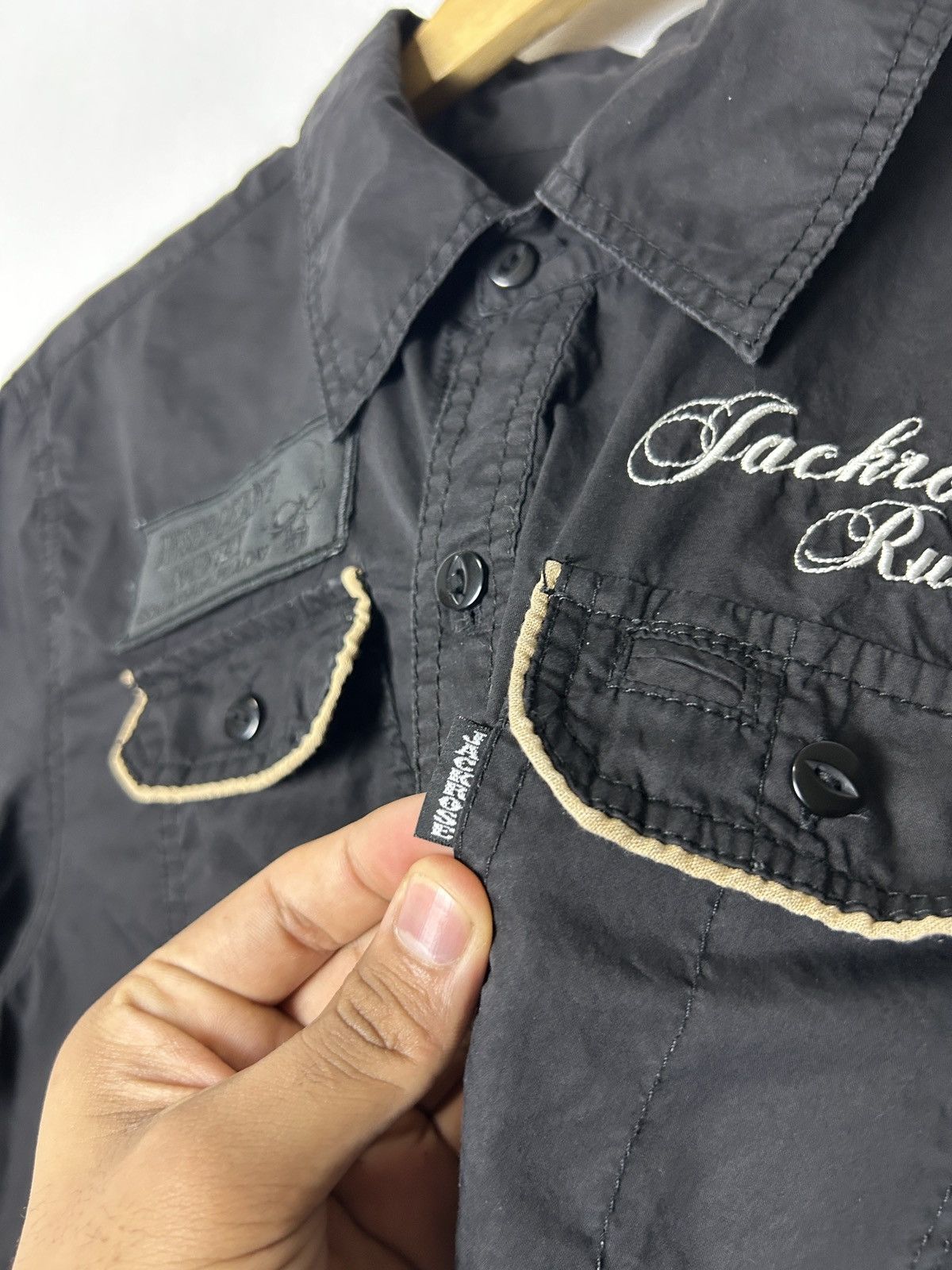 JACKROSE Jackrose punk open collar embroidery skull ifsixwasnine Size US M / EU 48-50 / 2 - 4 Thumbnail