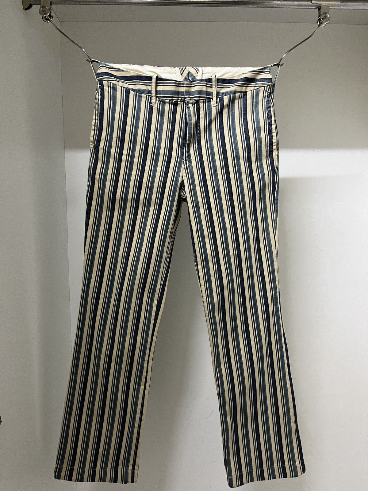 45rpm 💥 45rpm HBT Striped Flare Pants Size 29" - 1 Thumbnail