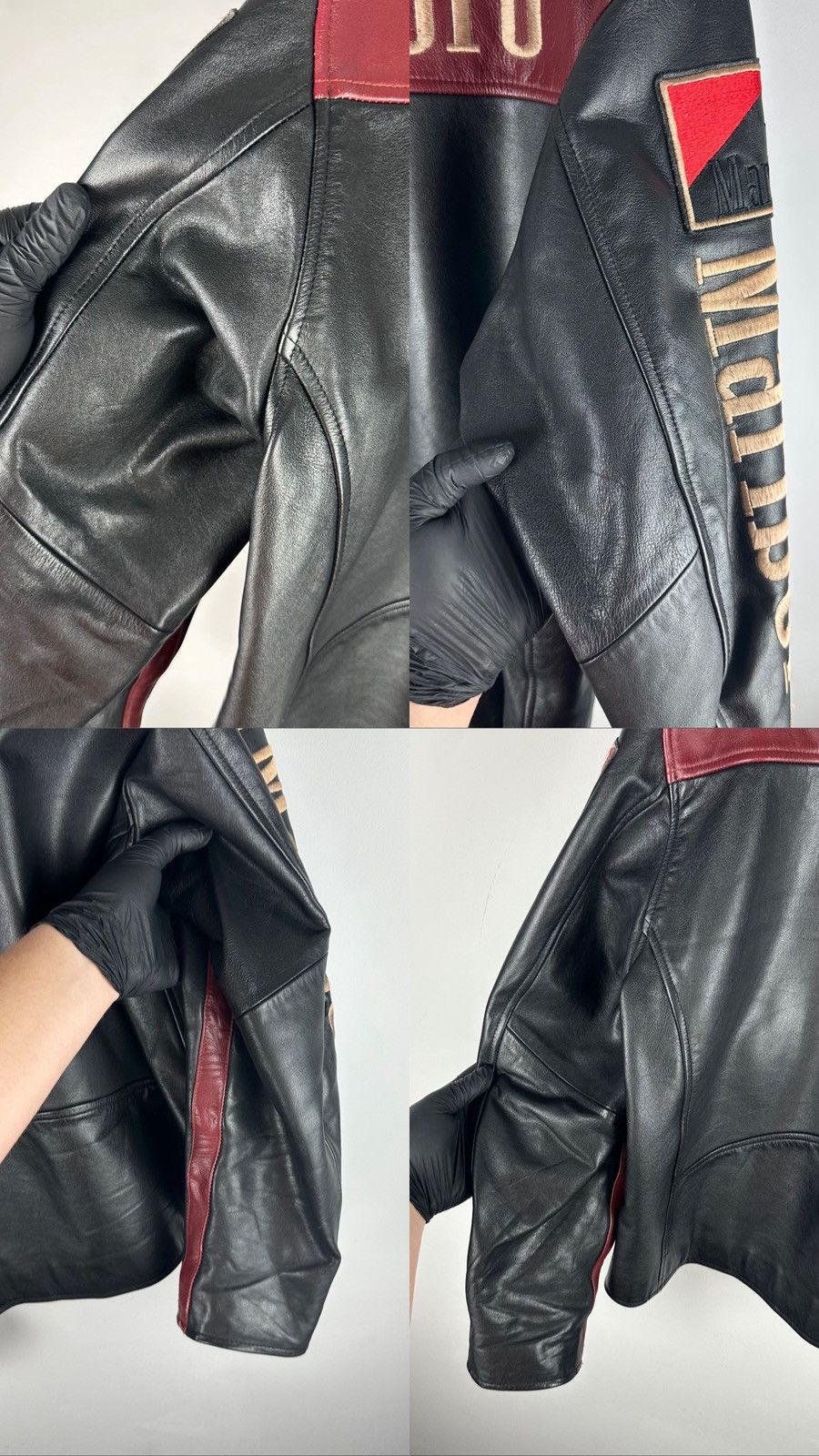 Marlboro Vintage Rare Marlboro Racing Leather Jacket Brando Size US XXL / EU 58 / 5 - 22 Thumbnail