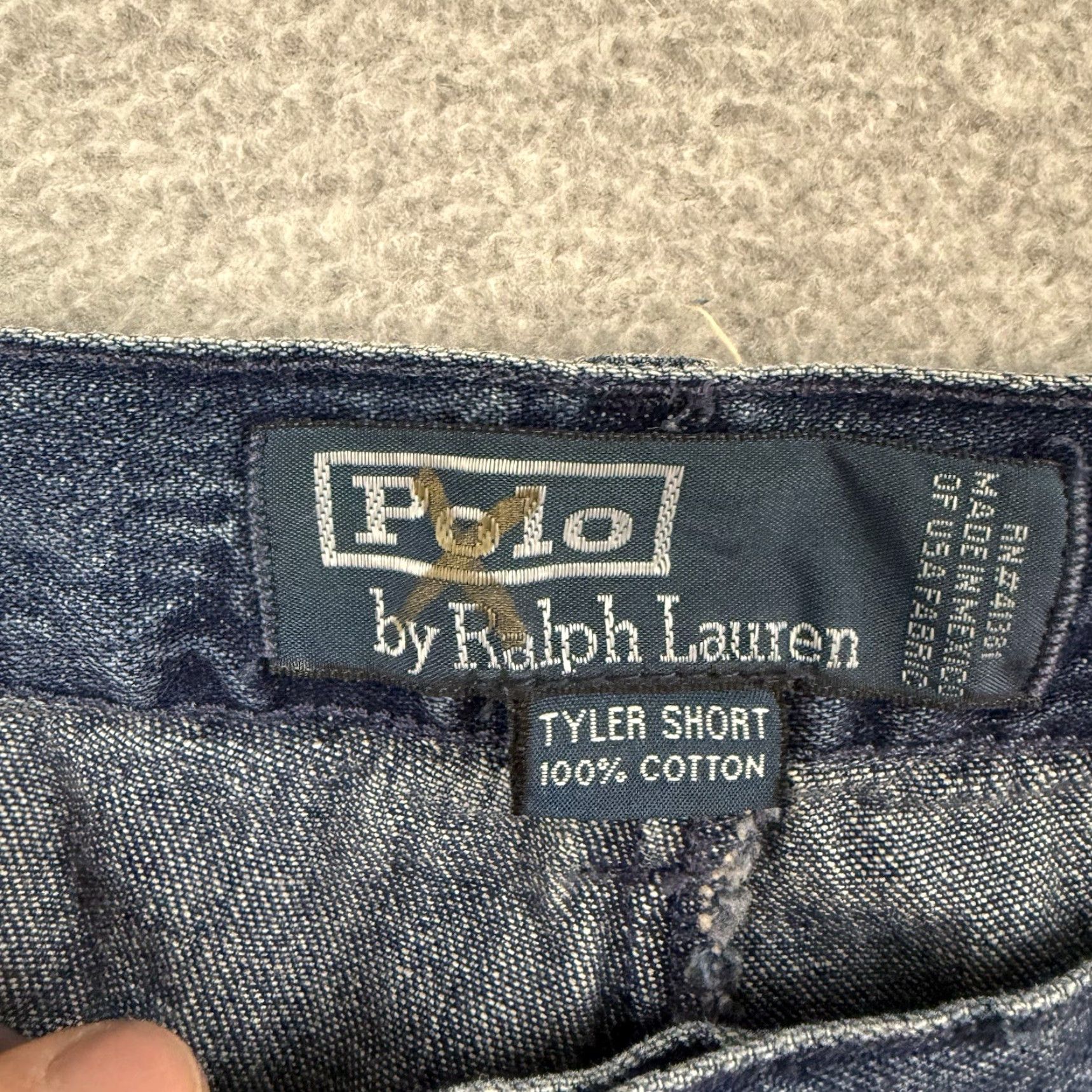 VINTAGE Polo Ralph Lauren Denim Blue Shorts Men 33 Casual 7 Inseam 36 Waist Classic Fit Jeans Jorts 90s Polo Ralph Lauren