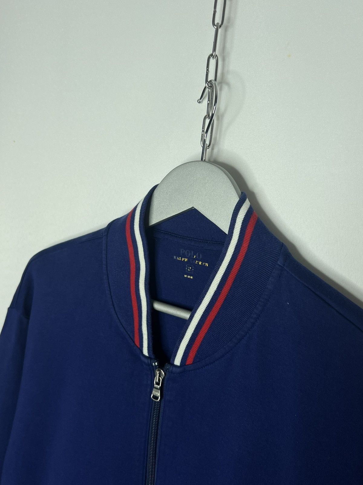 Polo Ralph Lauren × Vintage 🔥Polo Ralph Lauren Royal Blue Full Zip Sweat Jacket Luxury🔥 Size US XL / EU 56 / 4 - 7 Thumbnail