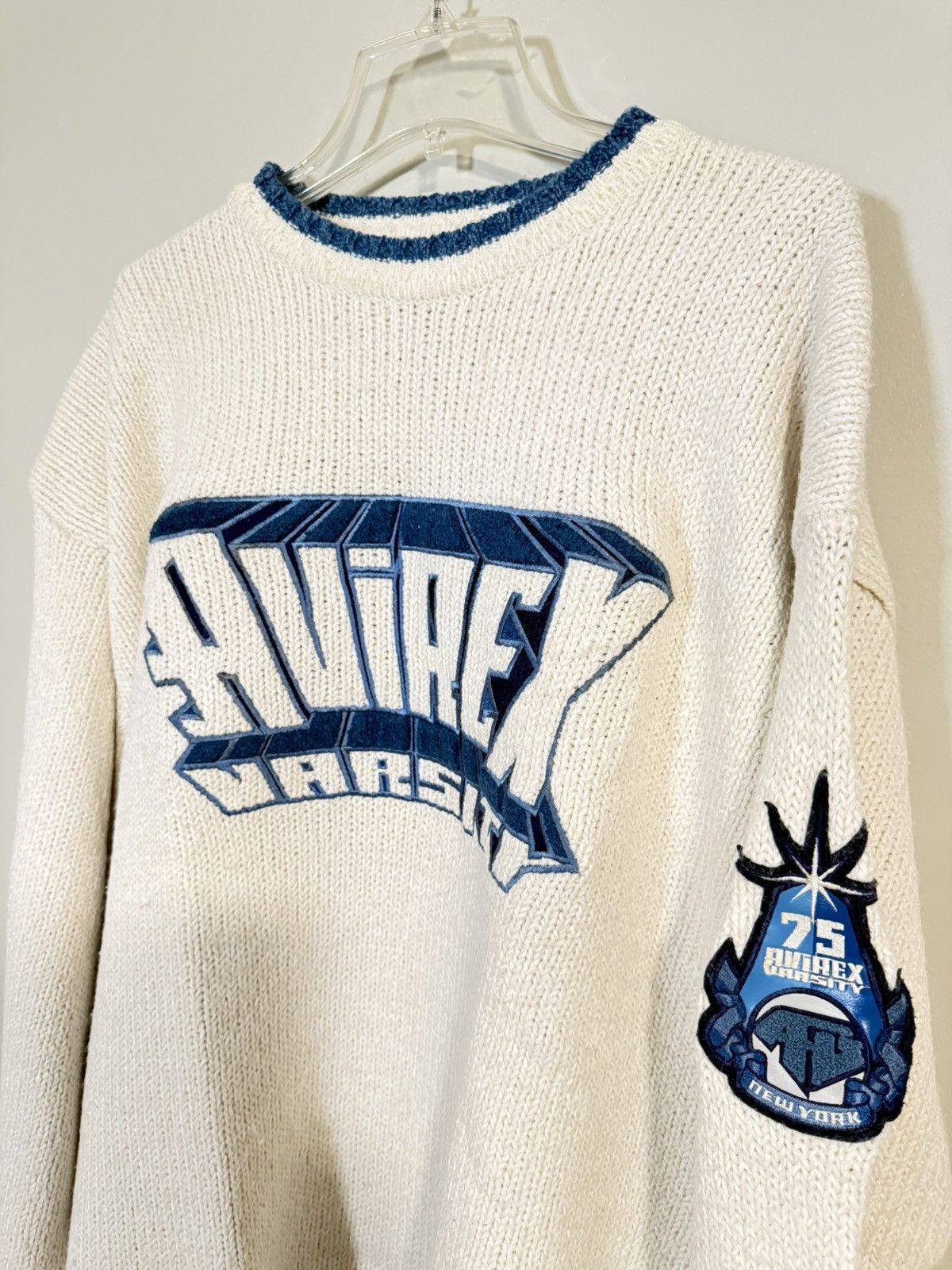 Avirex Vintage Avirex Varsity Knit 3XL Size US XXL / EU 58 / 5 - 2 Thumbnail