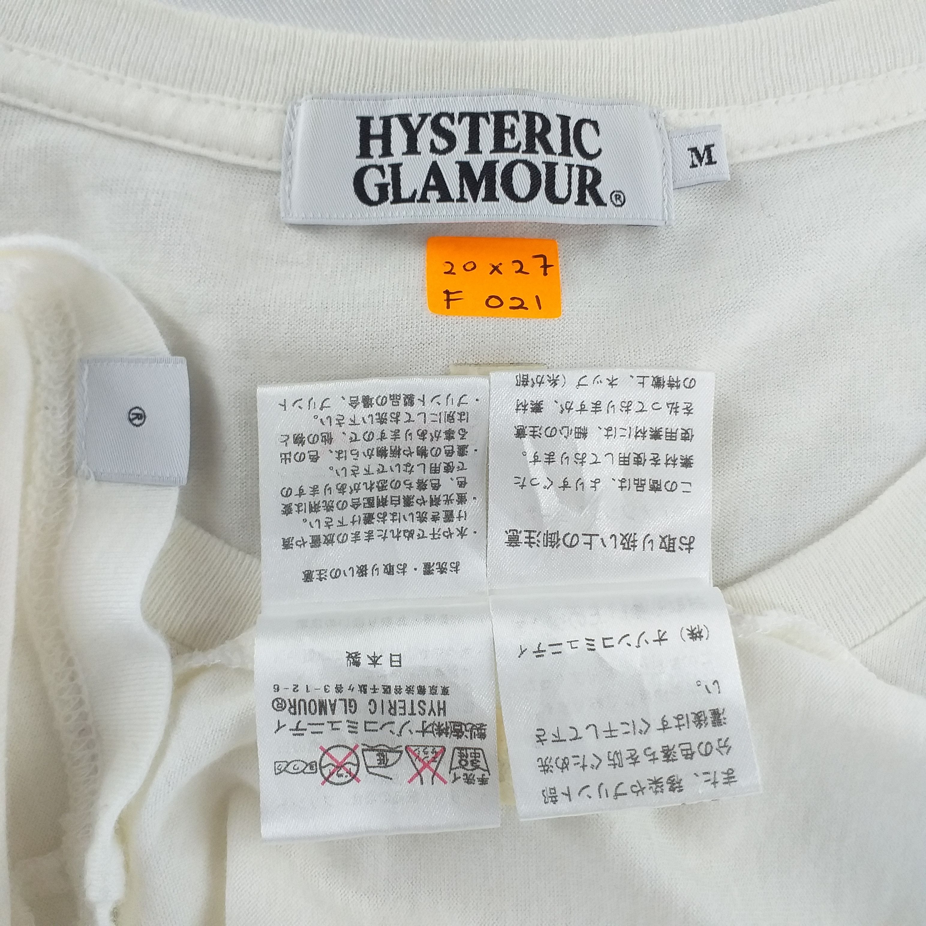 Hysteric Glamour Vintage Hysteric Glamour Cinerotic Medium Tshirt -F021 Size US M / EU 48-50 / 2 - 4 Thumbnail