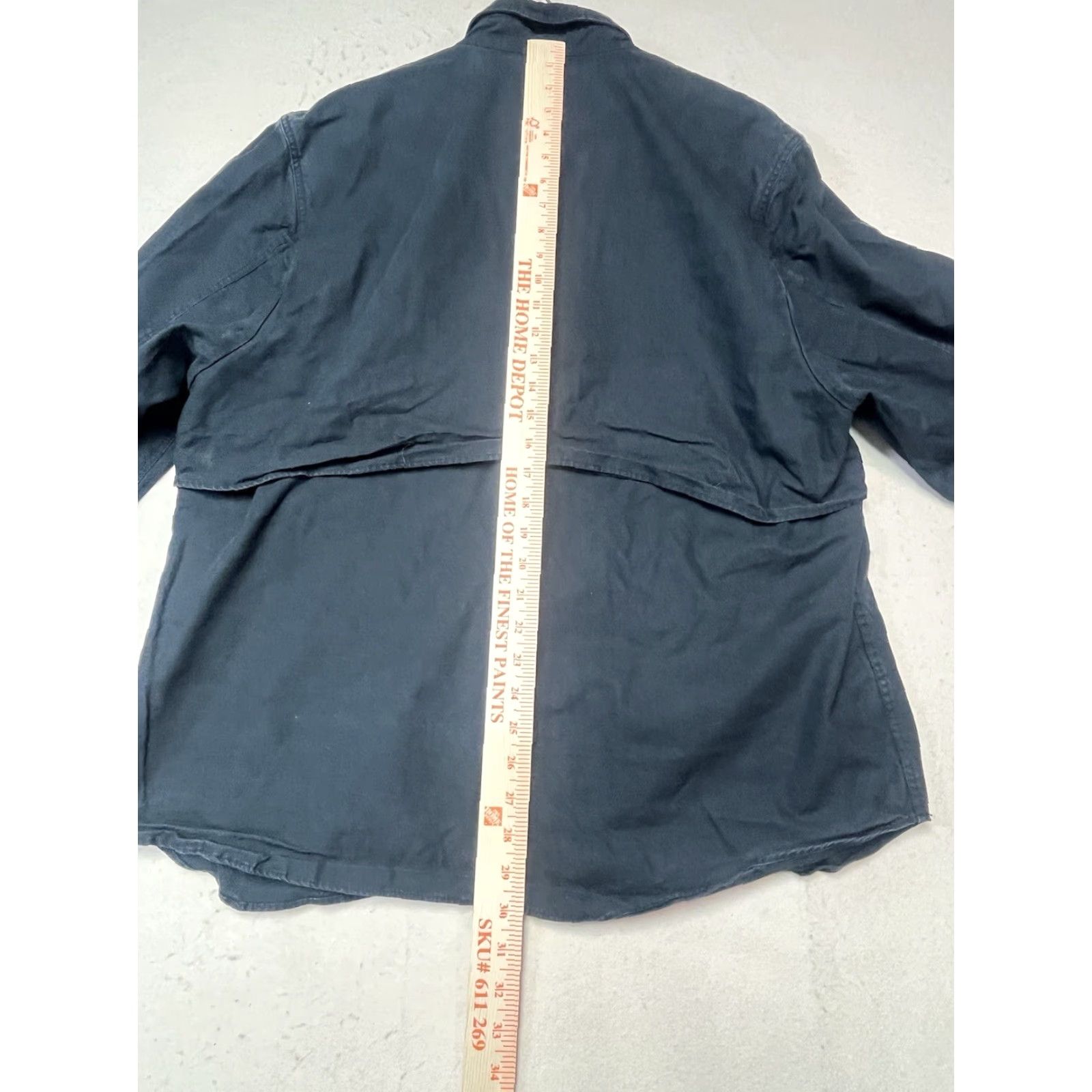 Zara ZARA Man Denim Jacket Black Pockets Size XL Button Jacket Coat Bomber Mens Casual Workwear Button Front Size US XL / EU 56 / 4 - 4 Thumbnail