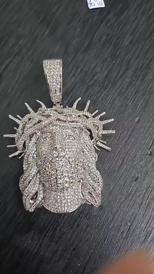 Jewelry Iced Out Ratten Jesus Necklace Pendant 60 cm Chain Size ONE SIZE - 2 Thumbnail