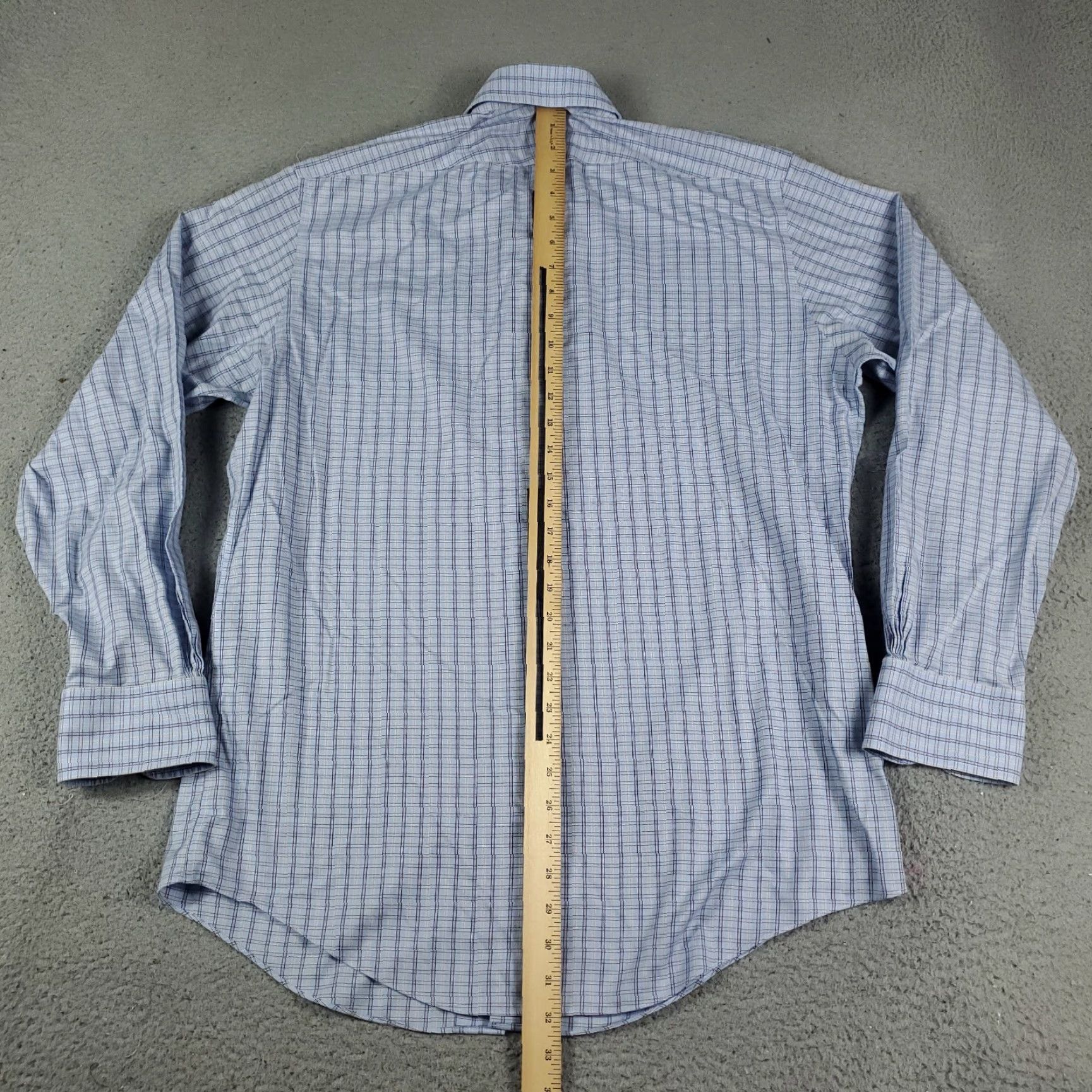 Brooks Brothers Brooks Brothers Dress Shirt Mens Size 15.5 Blue Plaid Long Sleeve Button Up Casual Size 40R - 3 Thumbnail