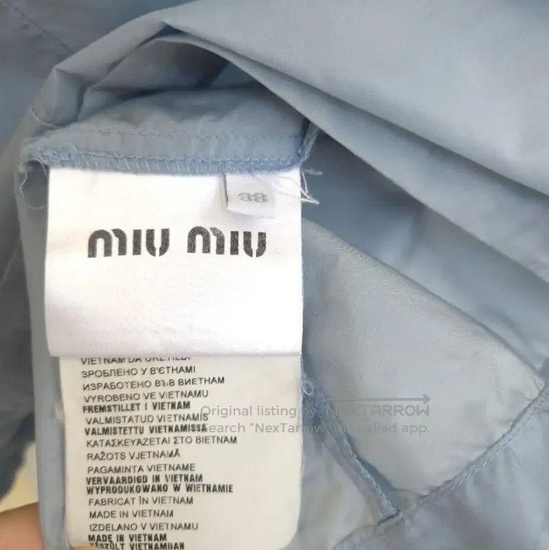 Miu Miu Miu Miu Light Blue Spring Jacket . Size XXS / US 00 / IT 34 - 7 Thumbnail