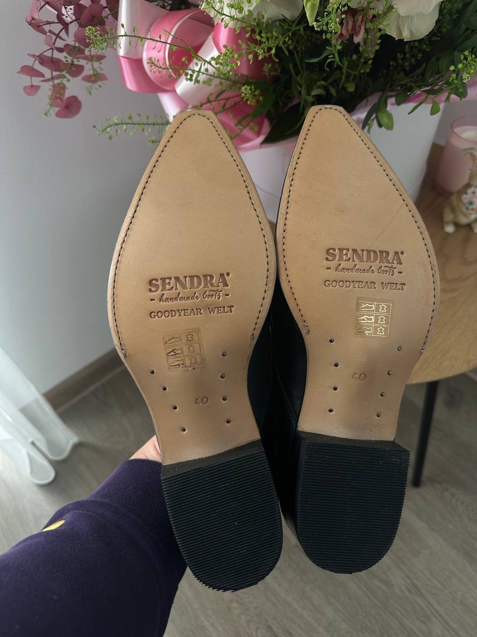 Japanese Brand × Vintage Vintage Sendra 7650 Snowbut Black Shoe Size US 7.5 / EU 40-41 - 9 Thumbnail
