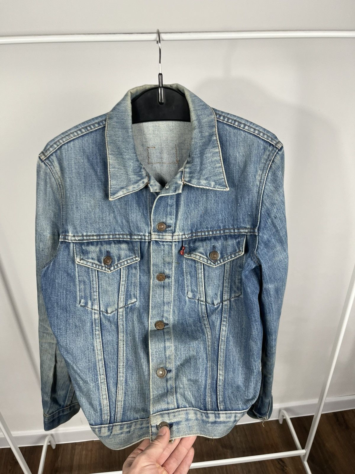 Levi's Vintage Levi’s Denim Jacket 1978 Made in France Faded Blue Size M / US 6-8 / IT 42-44 - 10 Thumbnail