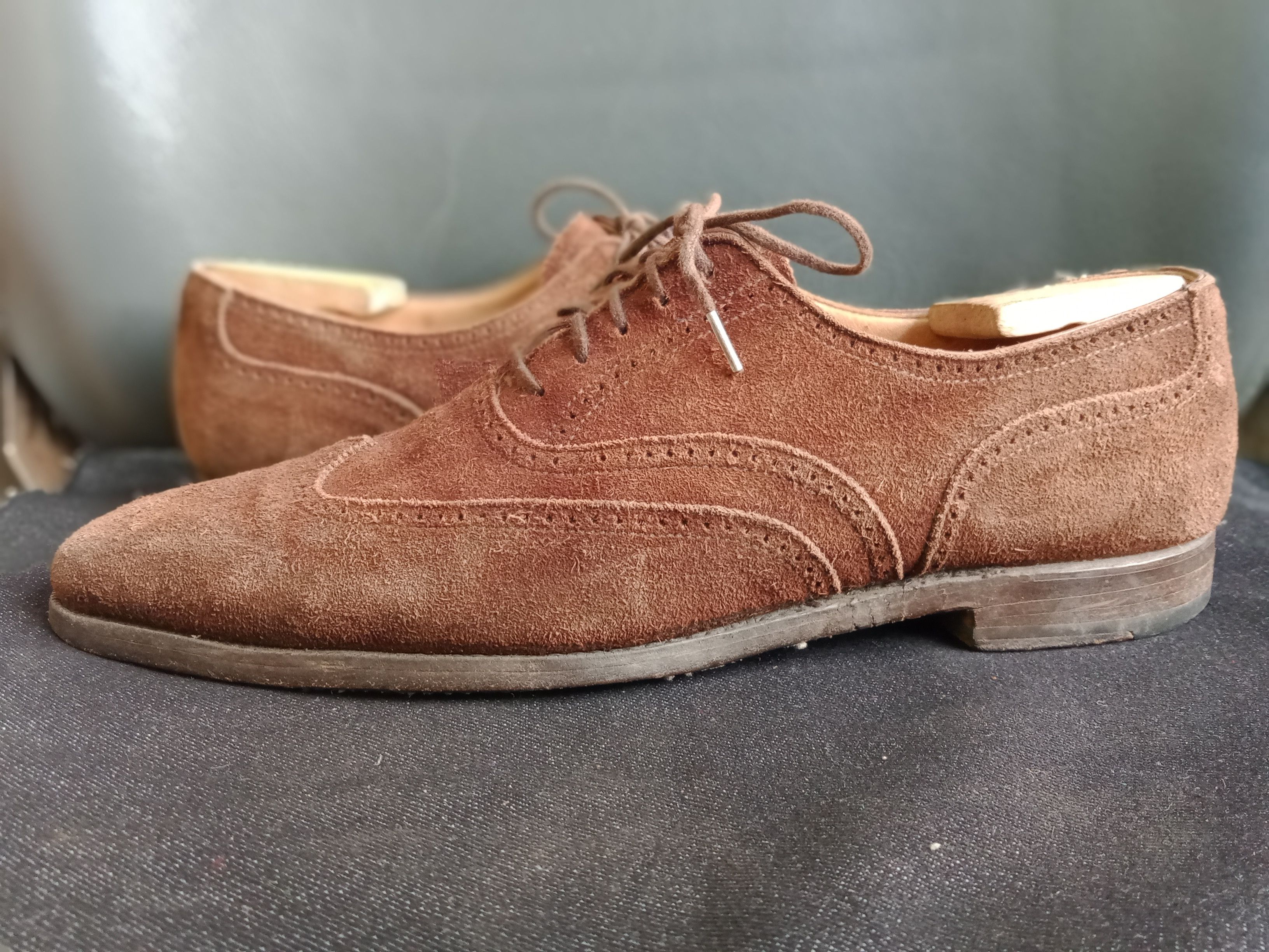 Crockett & Jones Drummond 5056 Wingtip Full Brogue Size 7½ D in Brown, Men's (Size 8.5) — image 3 of 6