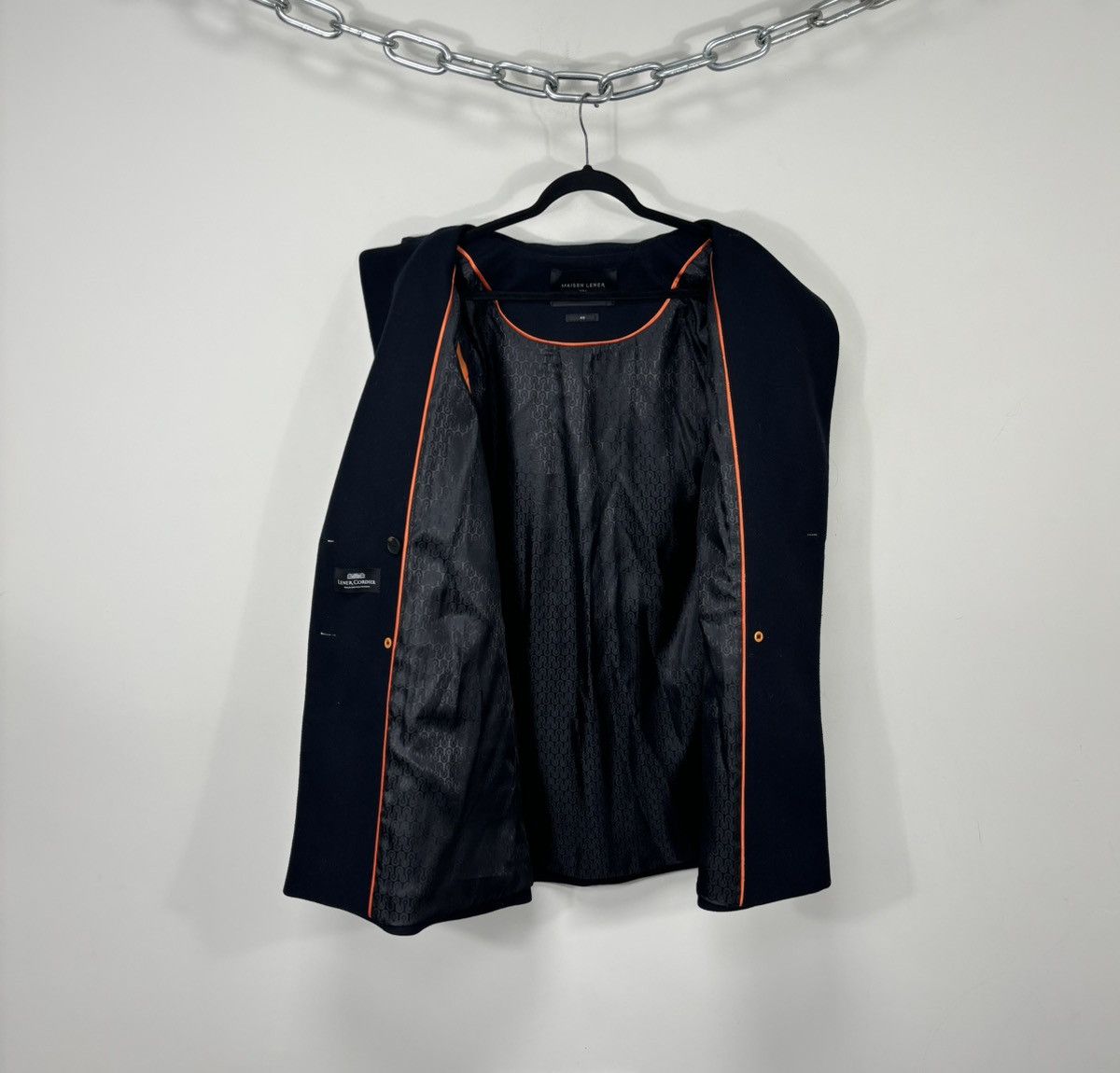 Other Maison Lener Women’s Navy Wool Blend Double Breasted Peacoat Size S / US 4 / IT 40 - 2 Thumbnail