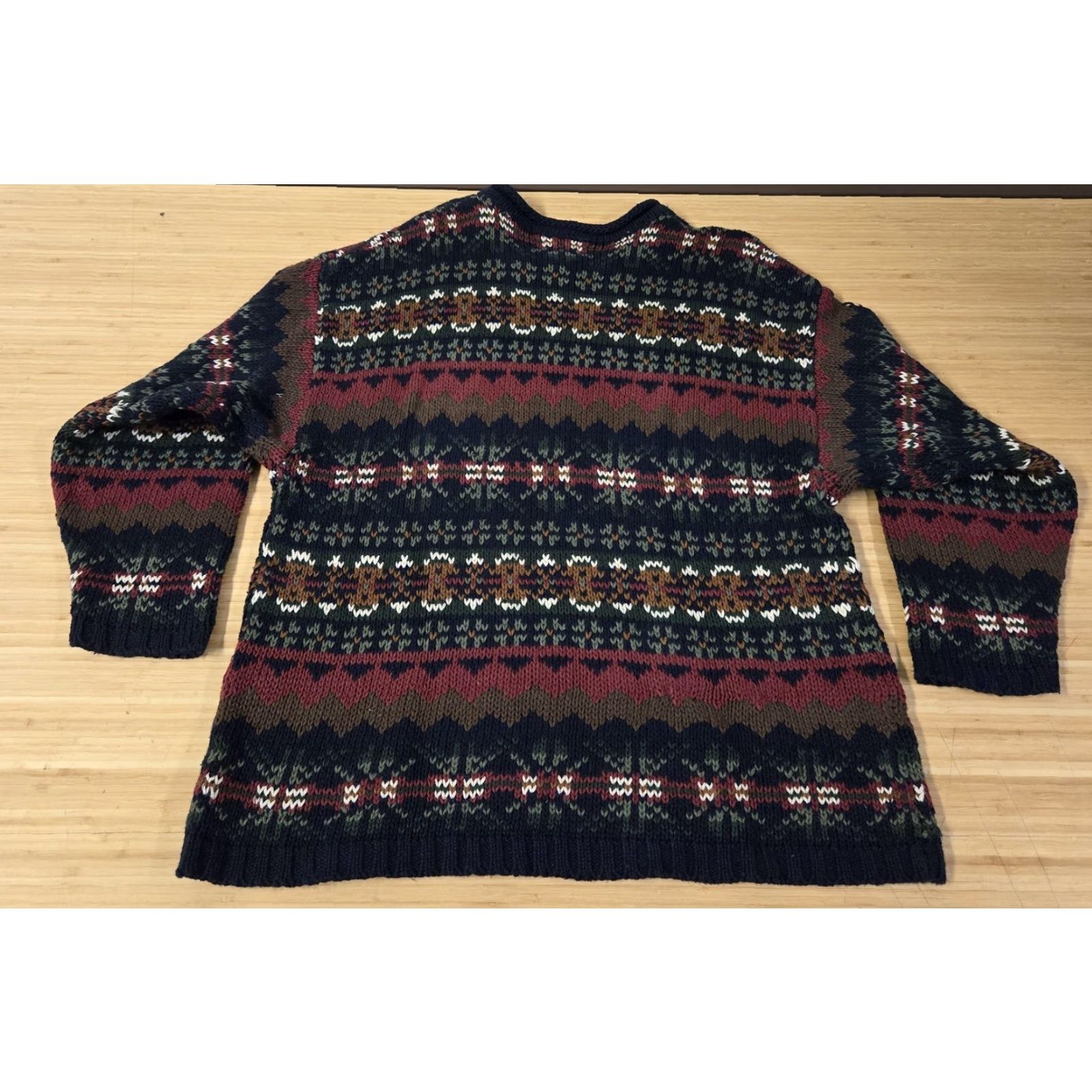 Vintage **Vintage 90s County Seat Mens XL Navy Fair Isle Ramie Cotton Sweater** User: Vintage County Seat Mens XL Navy Fair Isle Ramie Cotton Sweater Size US XL / EU 56 / 4 - 6 Thumbnail