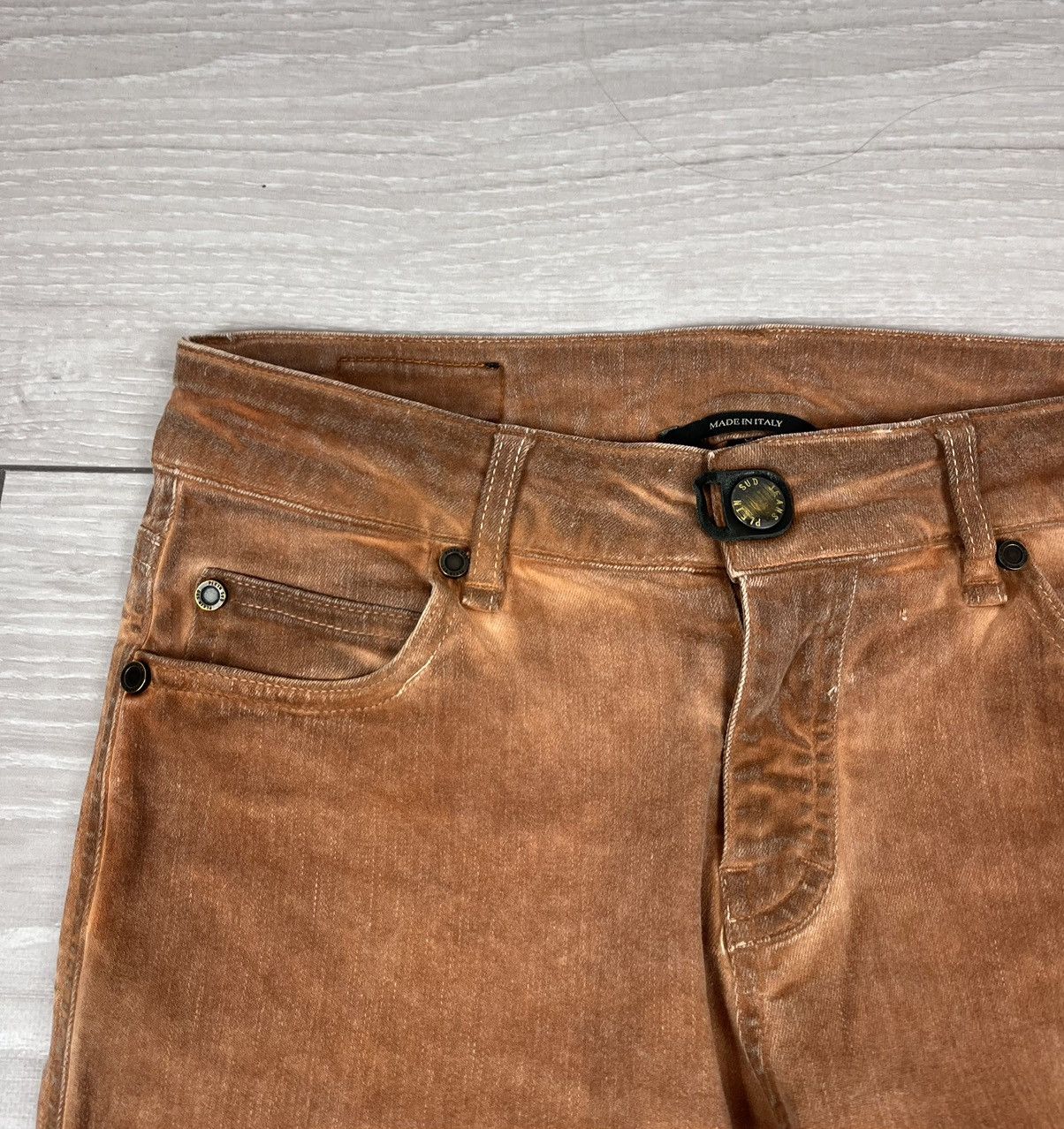 plein sud Plein Sud Jeanius Avante Garde Washed Skinny Womens Pants Size 28" / US 6 / IT 42 - 6 Thumbnail