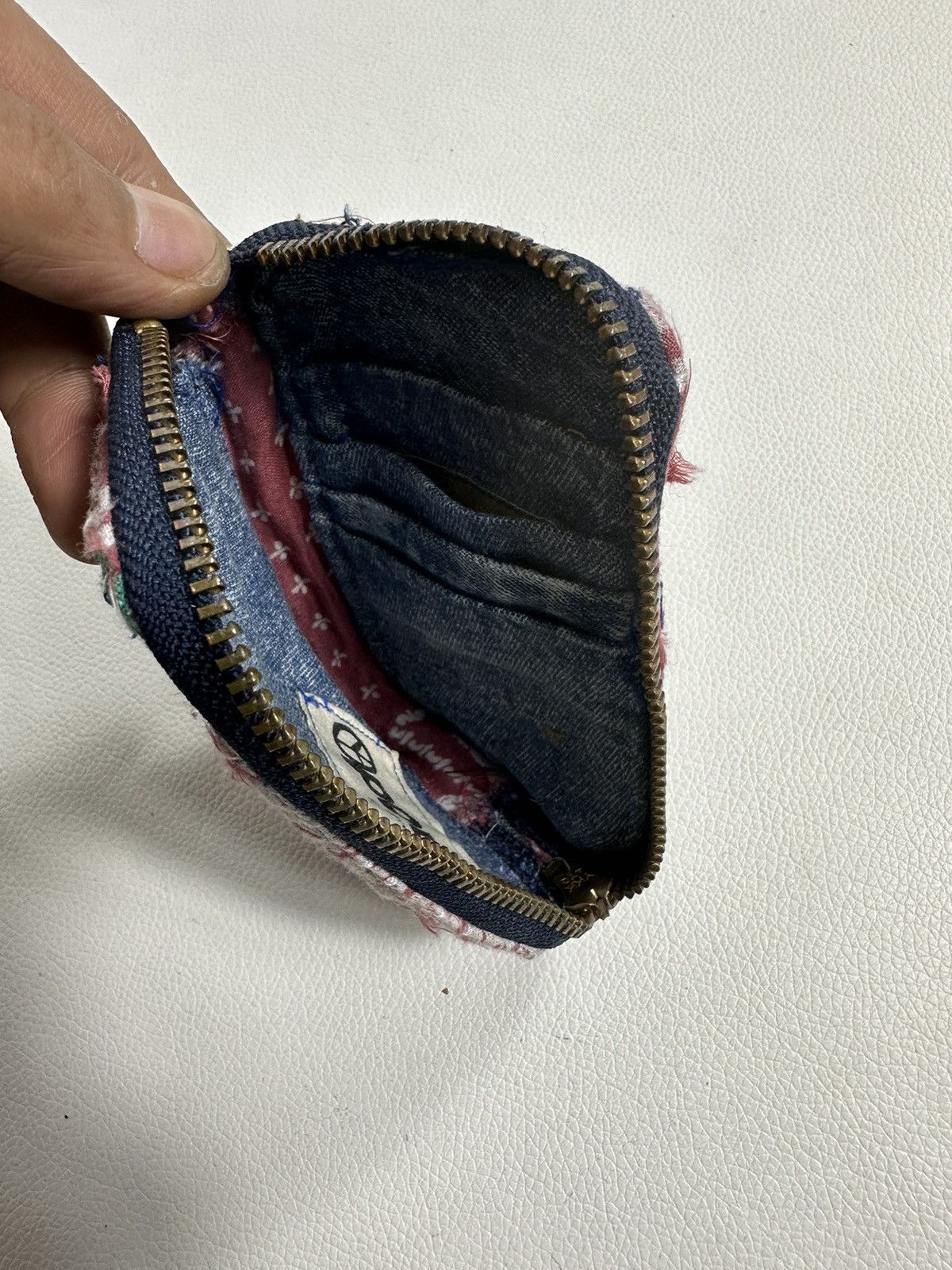 Other Custom Made Distressed Paisley Boro Patchwork Wallet Size ONE SIZE - 9 Thumbnail