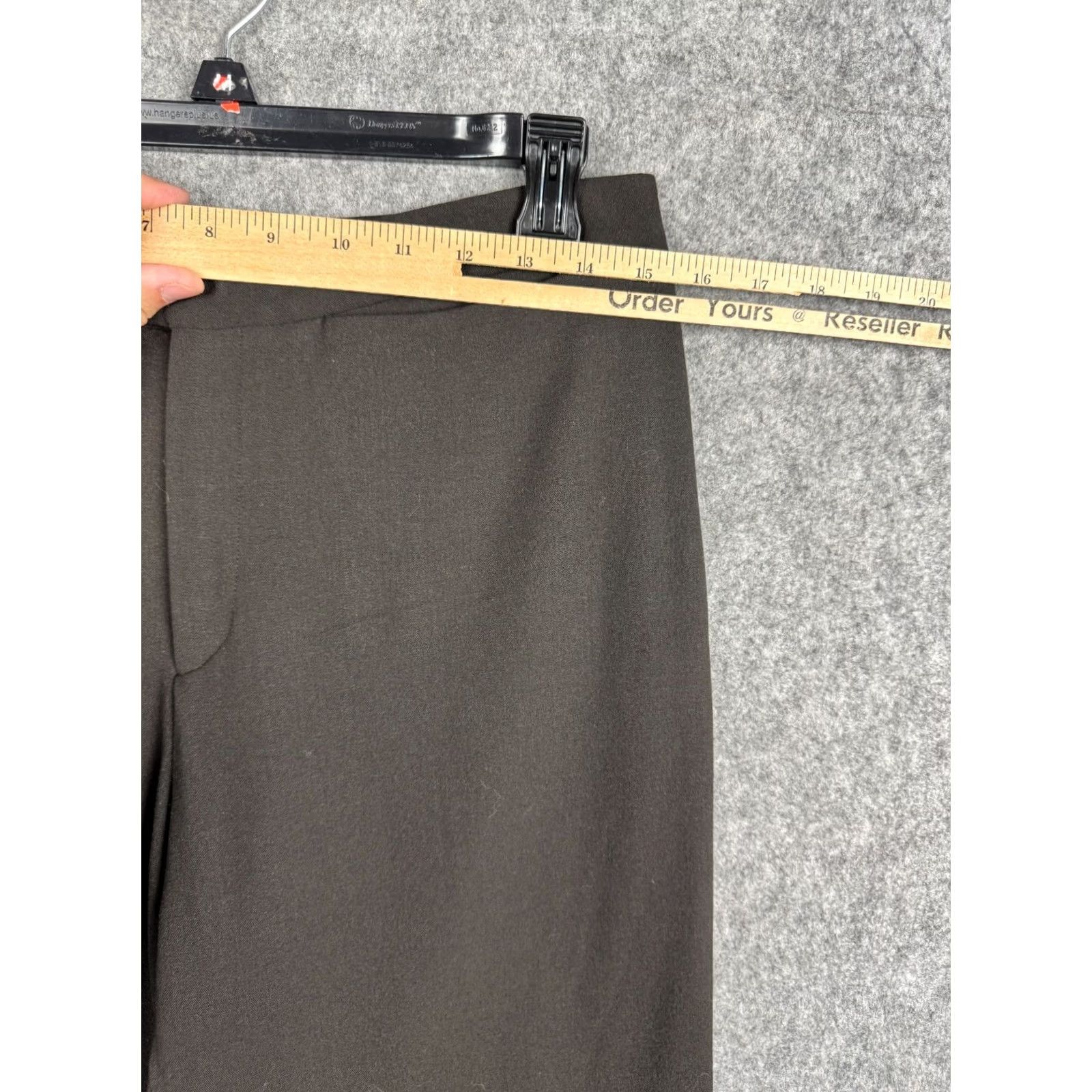 Tse TSE Wool Pants Women's 12 Dress Pants Brown Stretch Business Casual 30x29 Straight Hosiery? Size 30" / US 8 / IT 44 - 6 Thumbnail