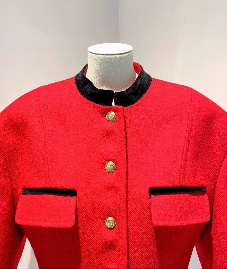 Gucci Gucci Red court-style jacket 2504-Nextarrow Size XS / US 0-2 / IT 36-38 - 3 Thumbnail