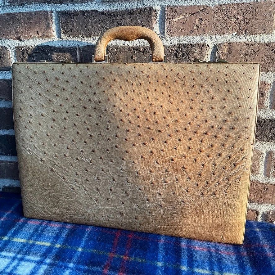 Other 1980s LUXURY OSTRICH SKIN HARDSIDE MACBOOK BRIEFCASE R$3248 Size ONE SIZE - 7 Thumbnail