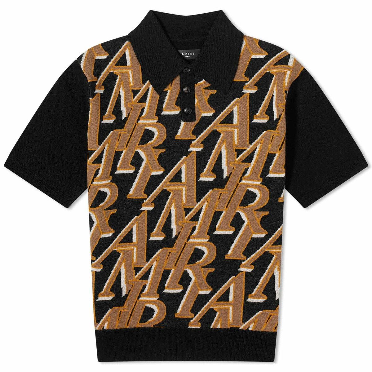 Amiri Printed Collar Polo Shirt Size US M / EU 48-50 / 2 - 1 Thumbnail