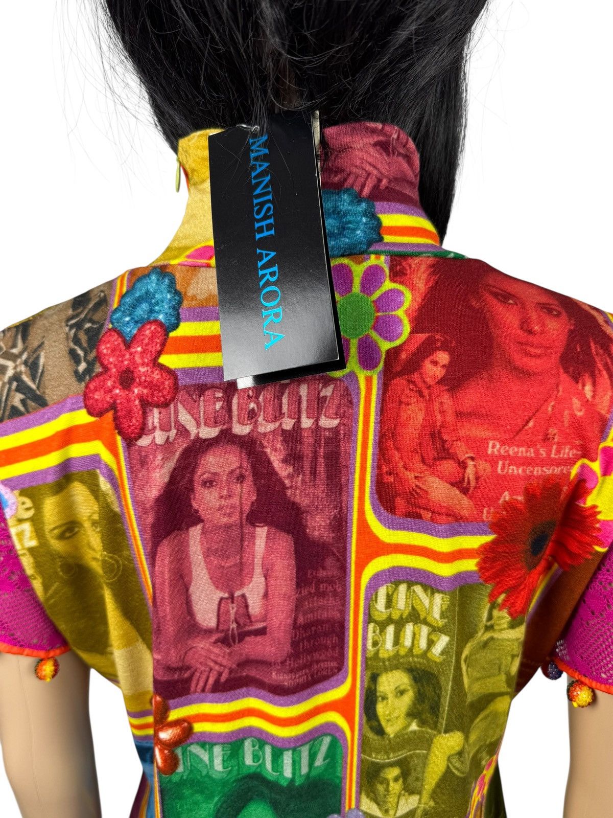Manish Arora Manish Arora Blouse Pleated Mesh Short Sleeve size XL Size XL / US 12-14 / IT 48-50 - 10 Thumbnail